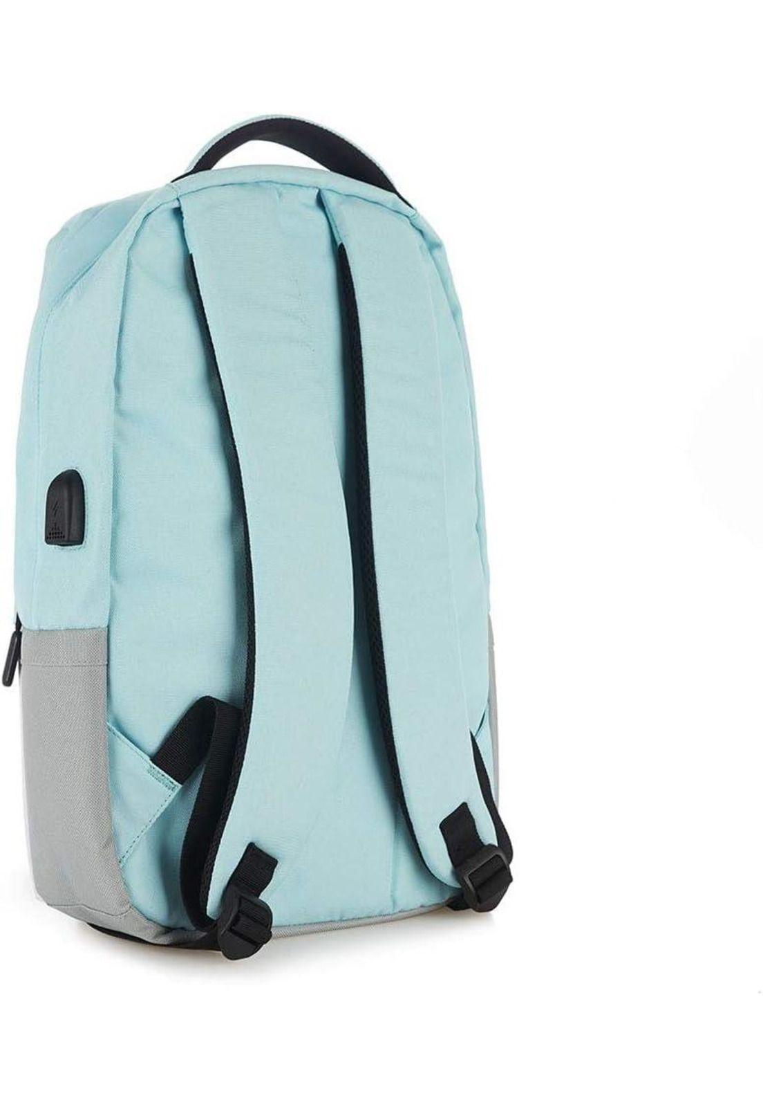 Mochila Turquesa Pantone de Notebooks 16” + Cable Carga USB-2