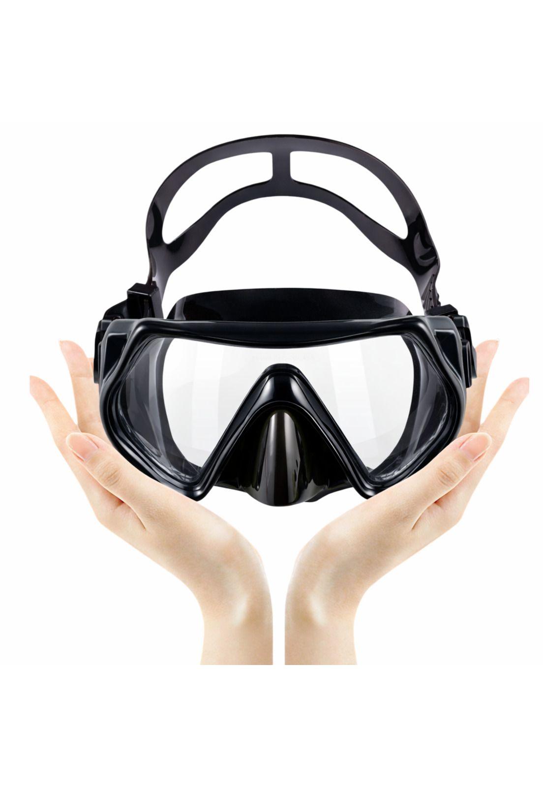 Mascara de Buceo Anti Fugas de Vidrio Templado con Snorkel-2