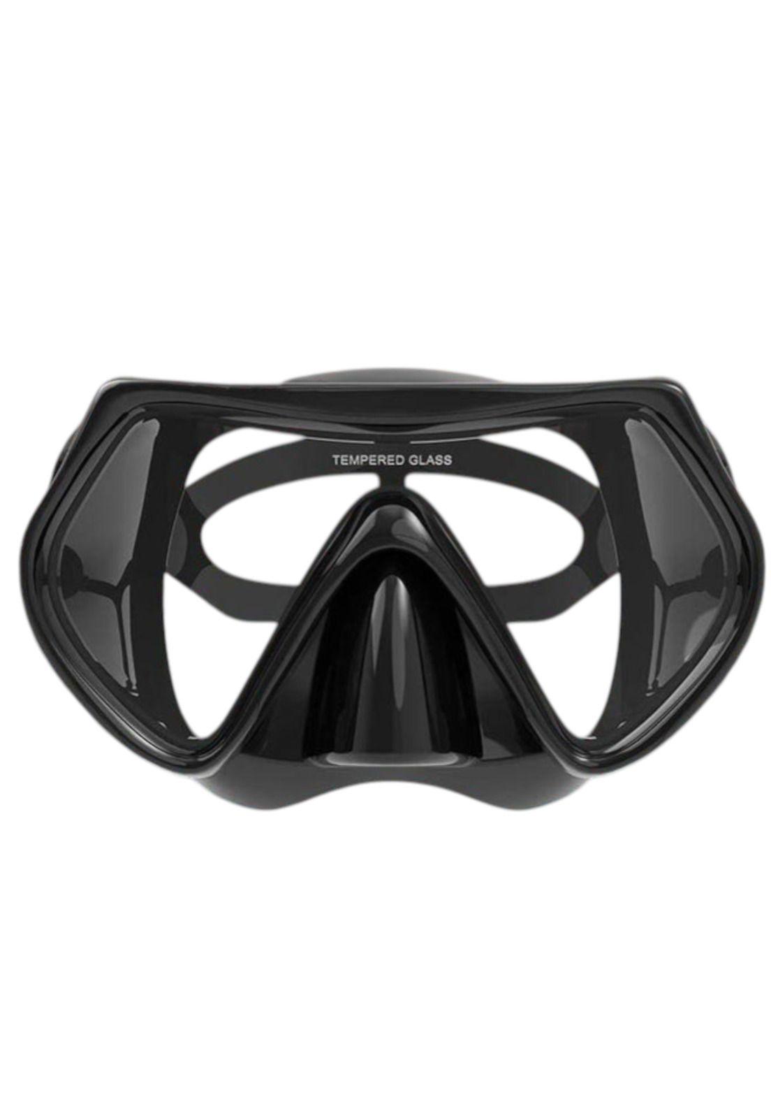 Mascara de Buceo Anti Fugas de Vidrio Templado con Snorkel-7