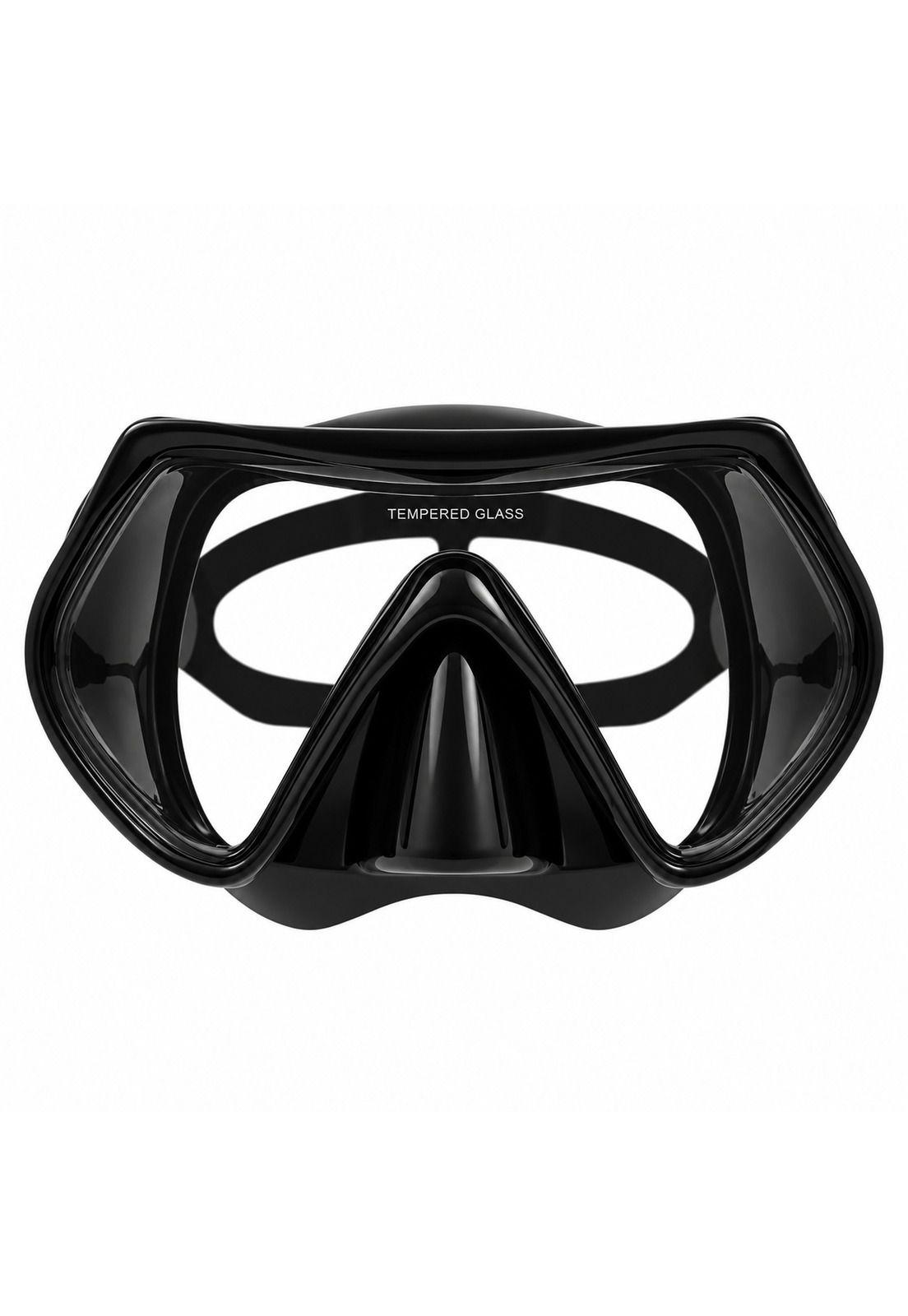 Mascara de Buceo Anti Fugas de Vidrio Templado con Snorkel-2