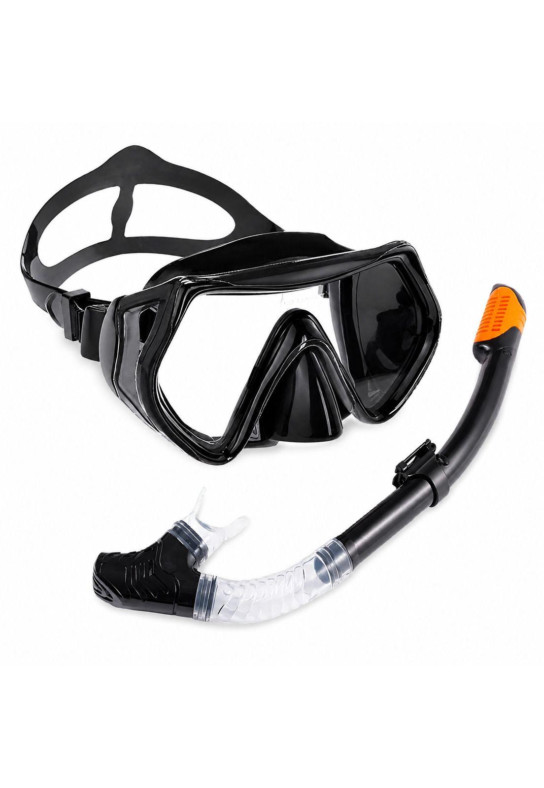 Mascara de Buceo Anti Fugas de Vidrio Templado con Snorkel-9