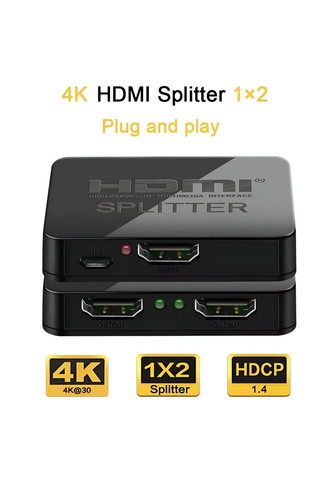 Splitter HDMI 4K Activo para 2 TV UHD 255Mhz Birlink BR10196-7