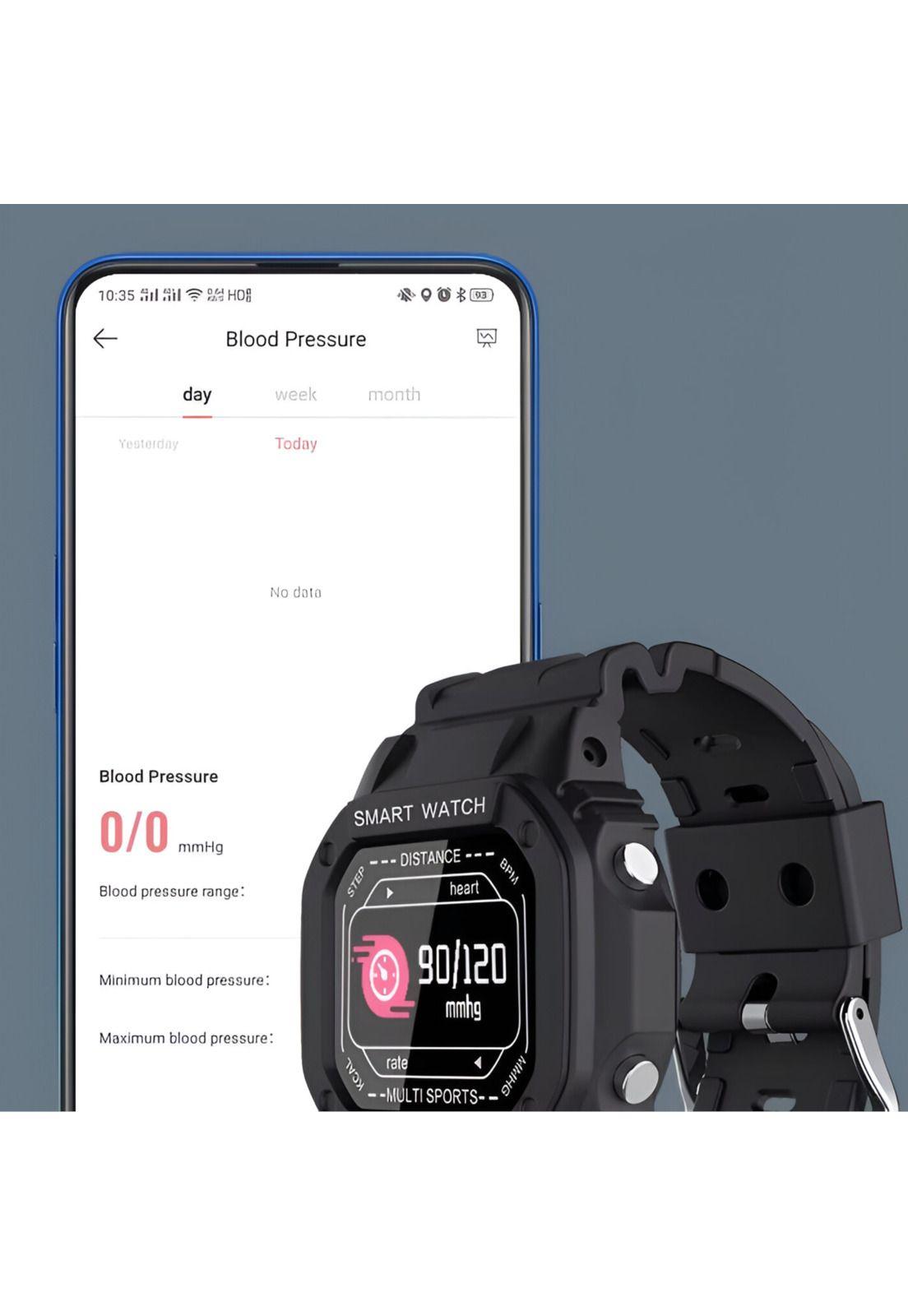 Smartwatch Deportivo i2 Waterproof Multiplataformas Black-3