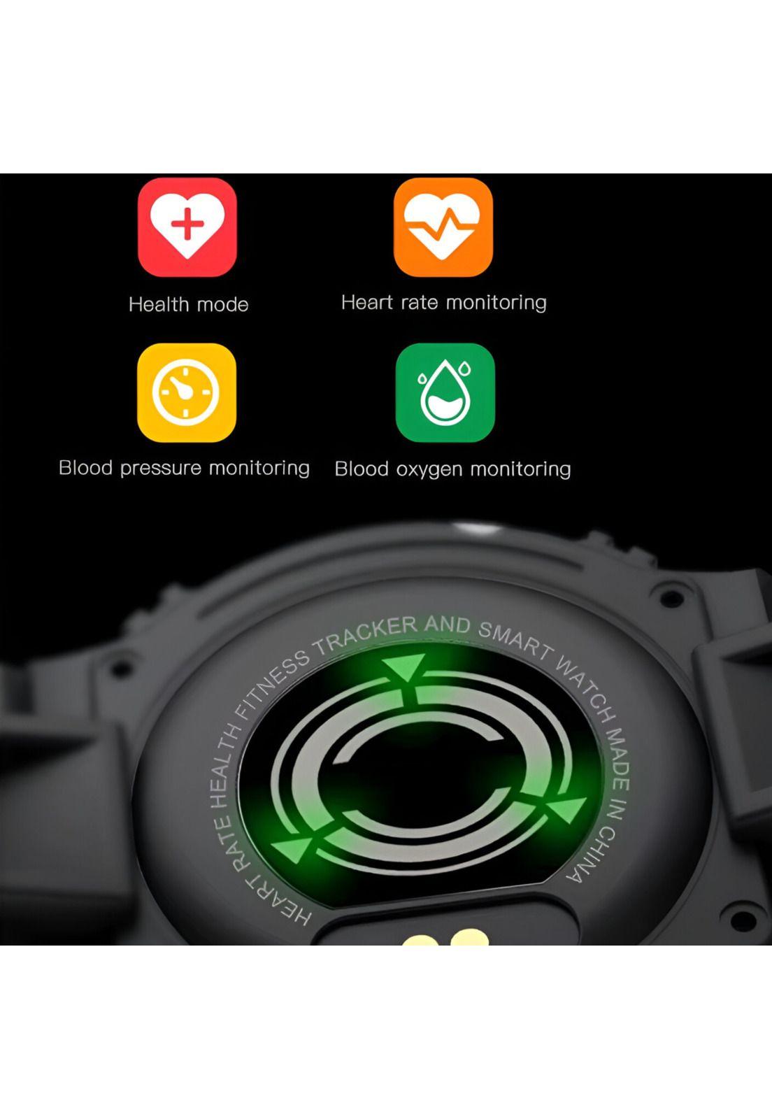 Smartwatch Deportivo i2 Waterproof Multiplataformas Black-8