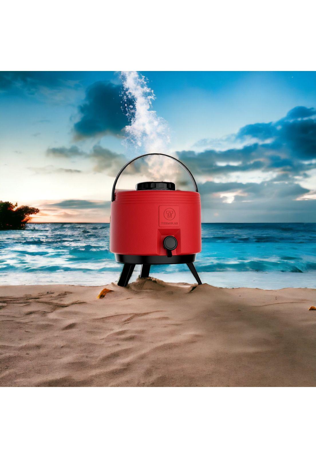 Maxi Termo 6 Litros Termolar Rojo para Agua Caliente y Fria-4