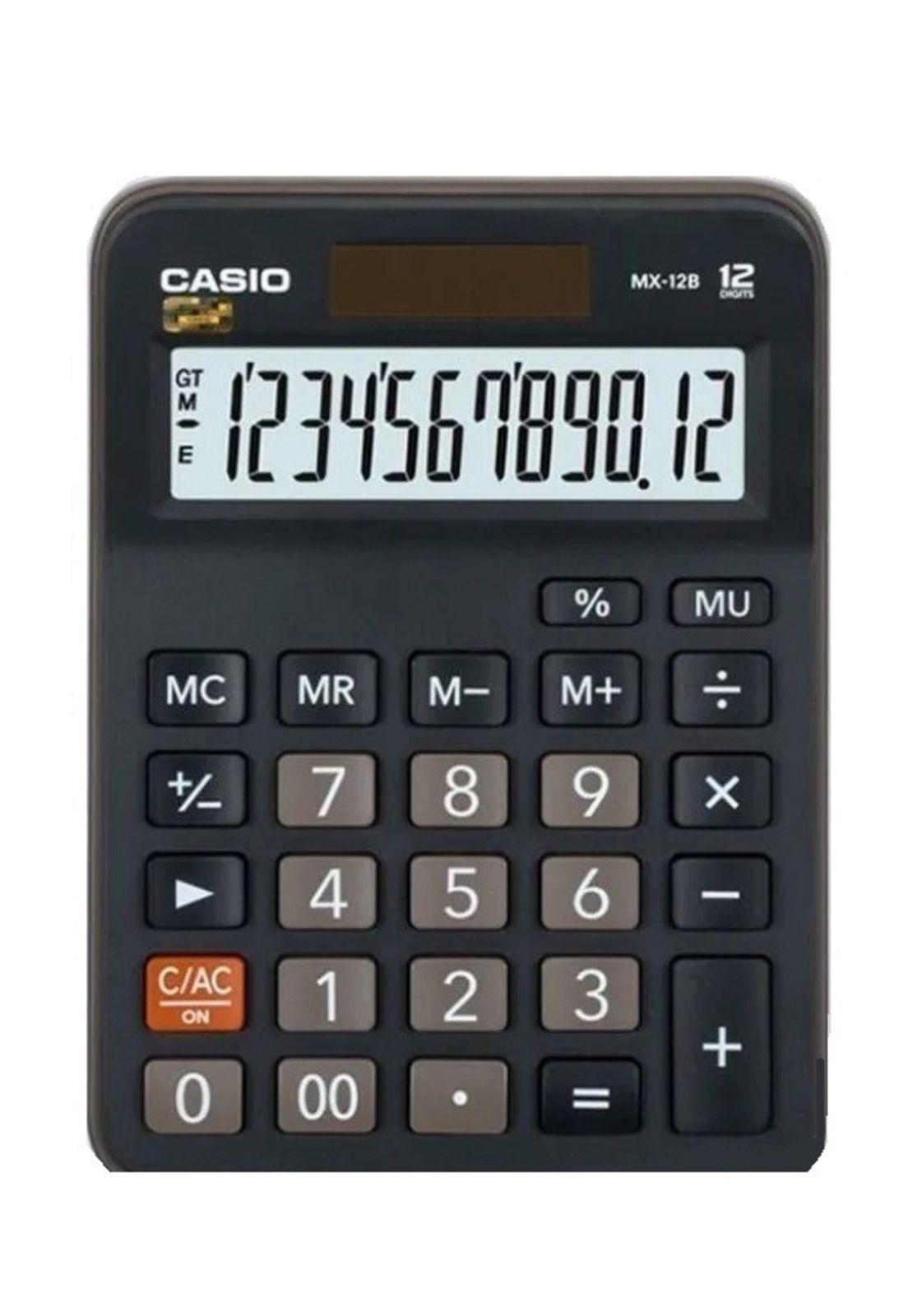 Calculadora Casio Para Comerciantes Numeros Grandes Mx-12B-Bk-2