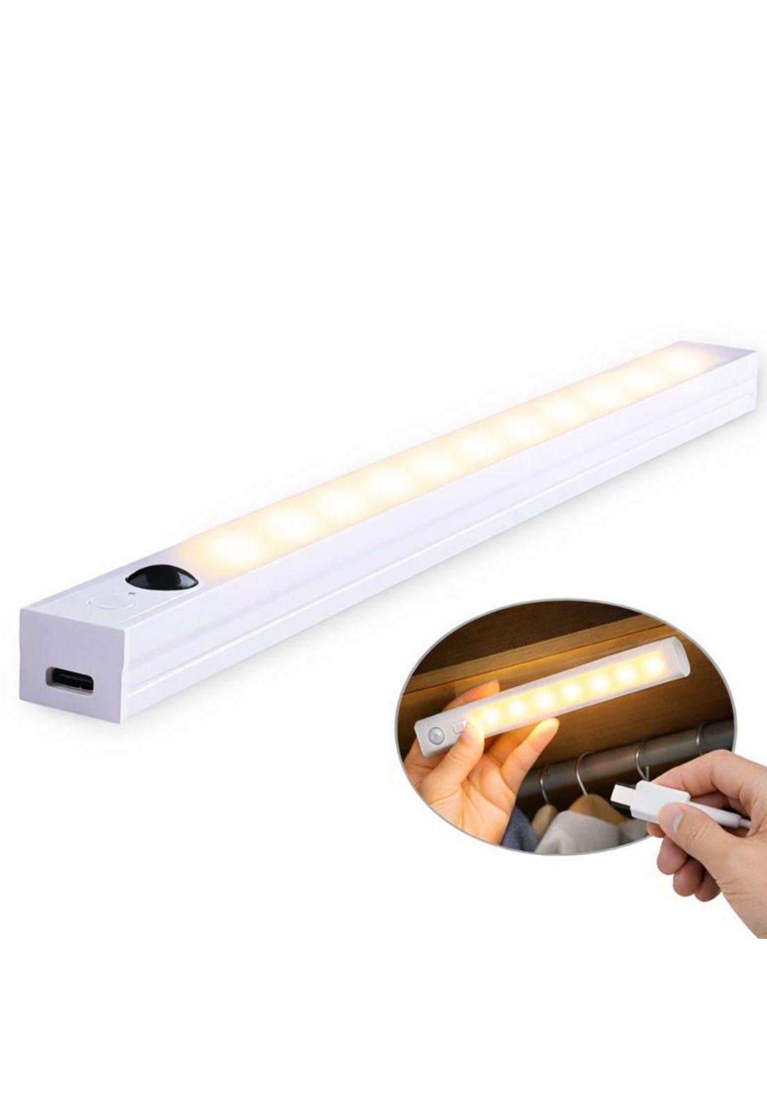 Barra LED Closet y Cocina + Sensor PIR Recargable USB-C D05-2