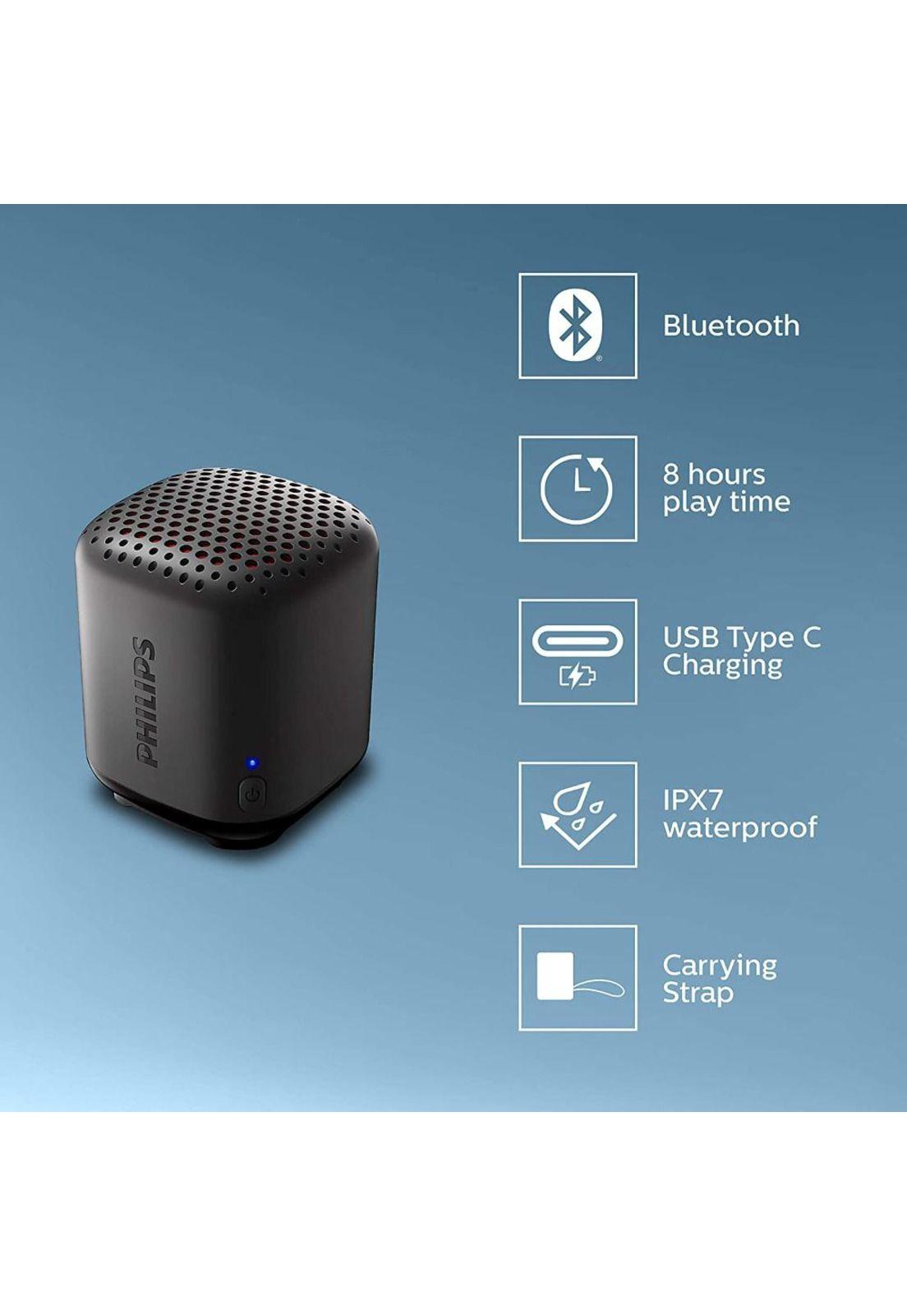 Parlante Bluetooth Philips Waterproof IPX7 8 Horas de Música-5