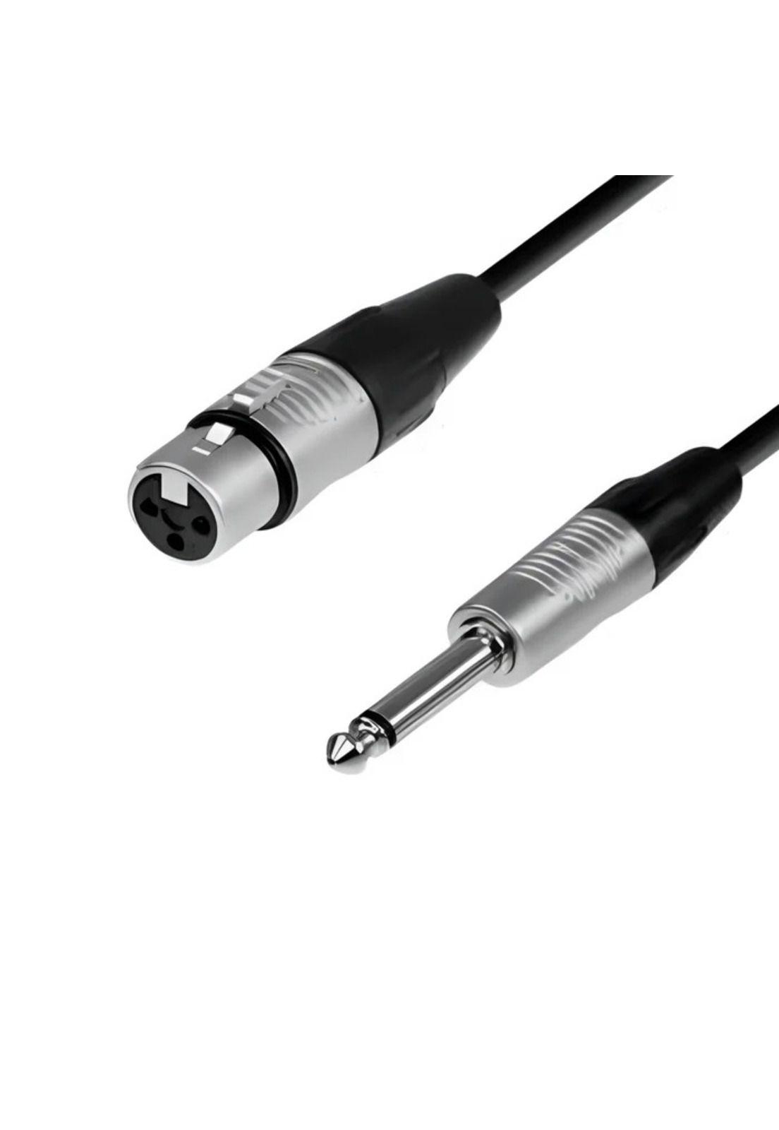 Micrófono Multimedia XLR a Jack 6.3mm Cable 4.5 Metros DM24K-3