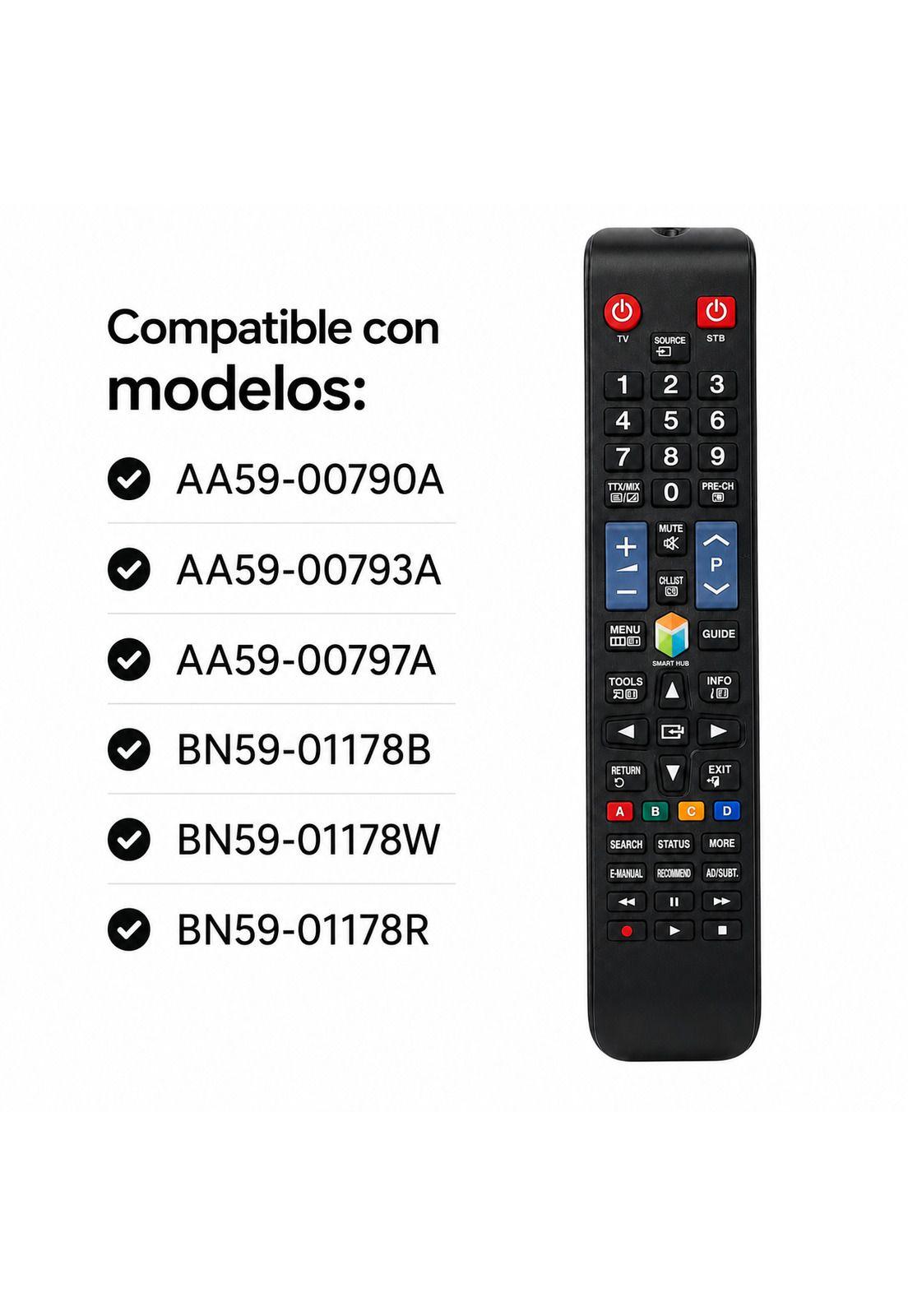 Control Remoto Compatible Samsung Smart TV Ultima Generación TL472-6