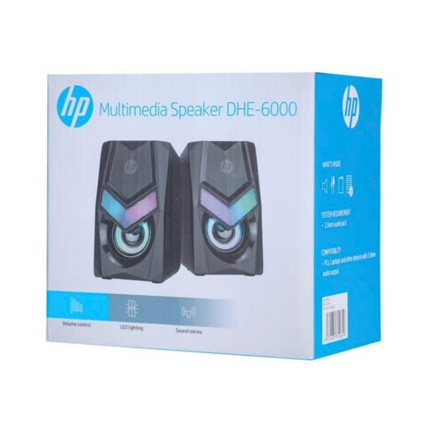 Parlante USB HP Multimedia con Iluminación RGB DHE-6000-14
