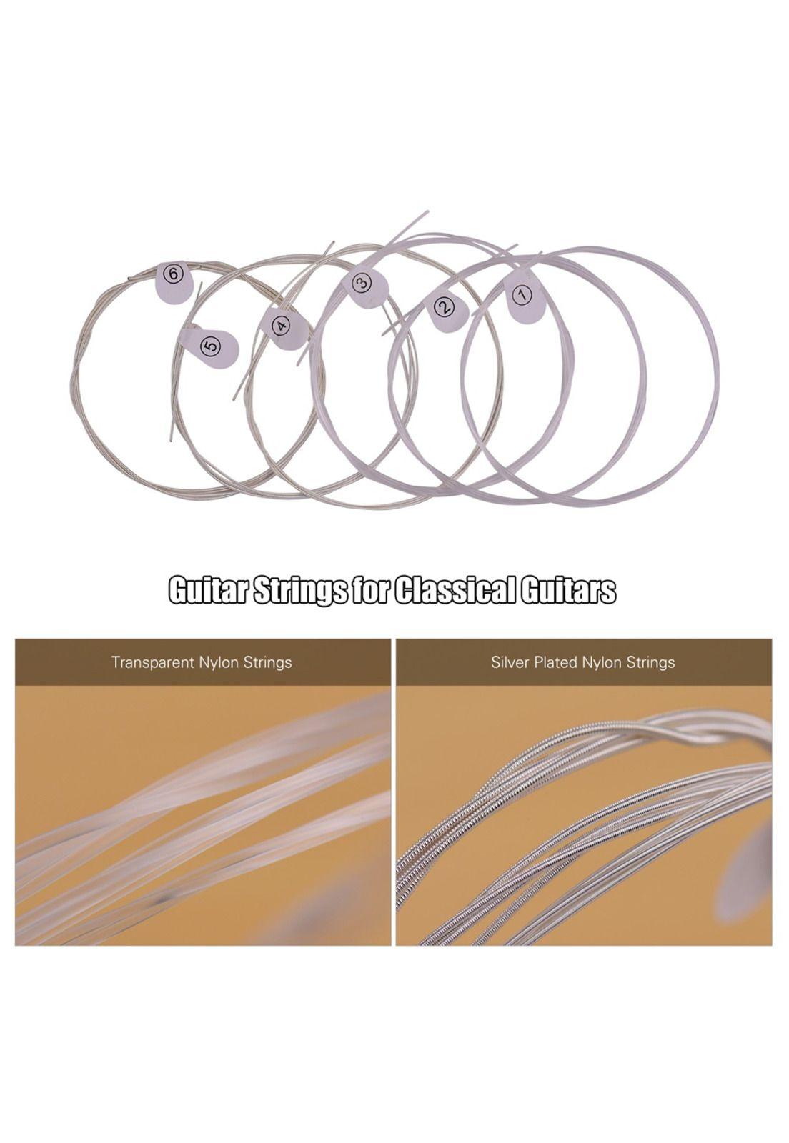 Cuerda De Guitarra Clasica Hendrix Nylon Cristal 0.28 Hx0037-3