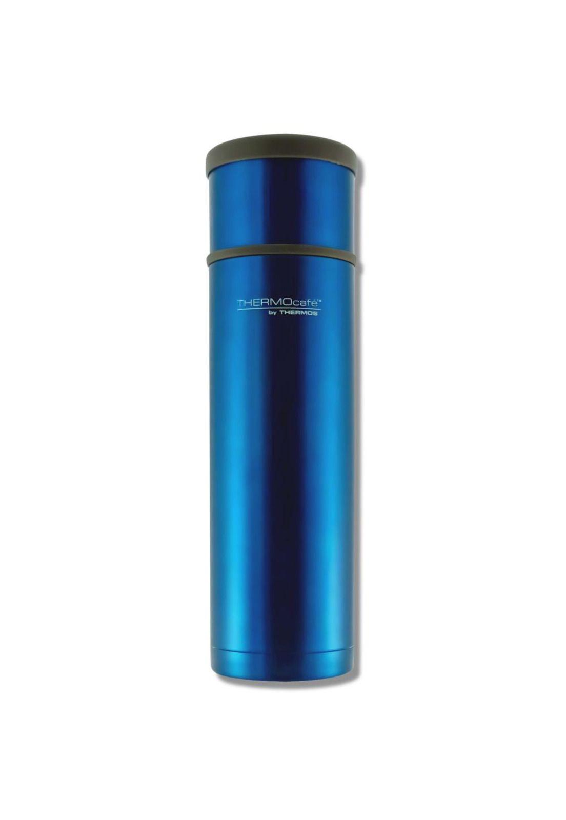 Termo Premium de Acero Inoxidable 1L Azul Metalizado 12H/24H-4