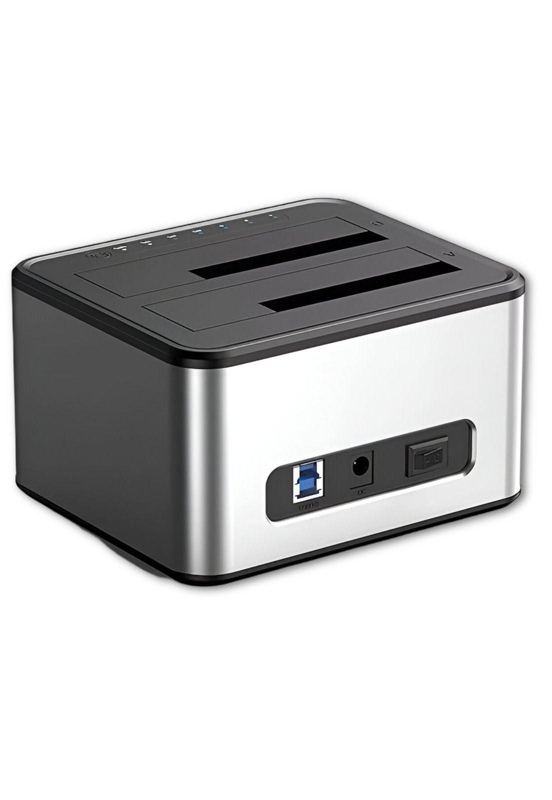 Lector de Discos SATA USB 3.0 Dock Station Dual 5 GBPS K250D-3