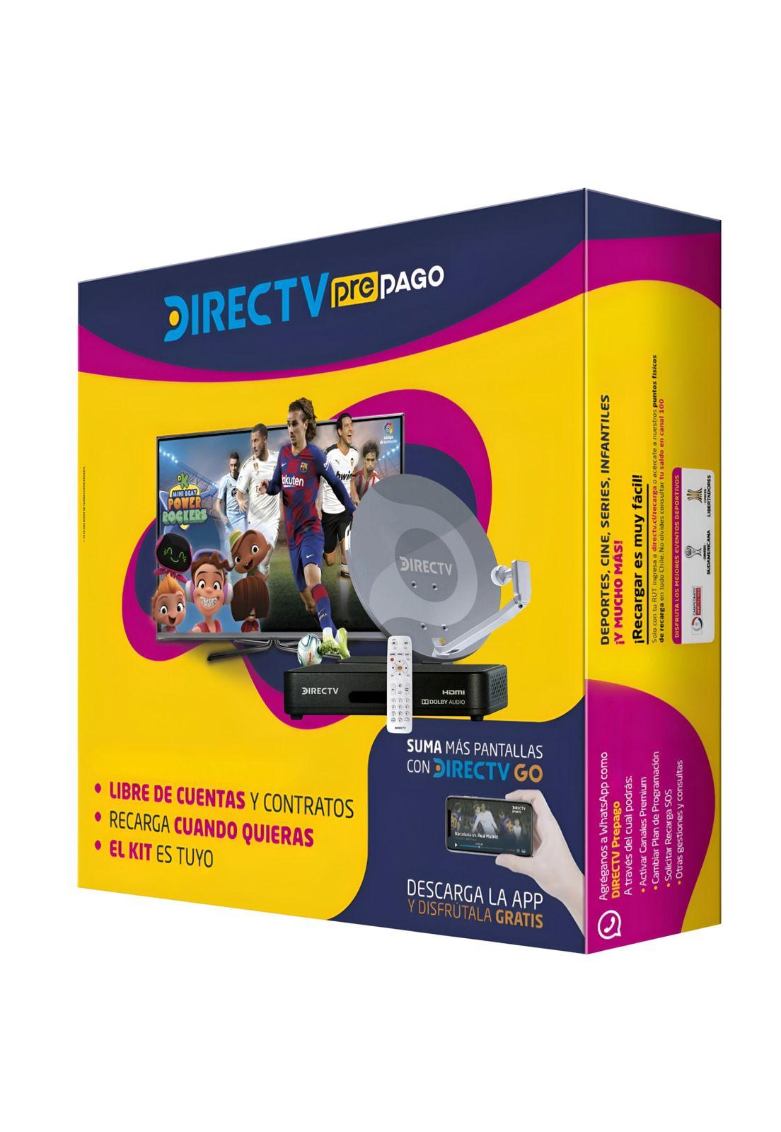 Antena DirecTV Prepago Satelital HD Kit FULL + 2 Directv GO-7