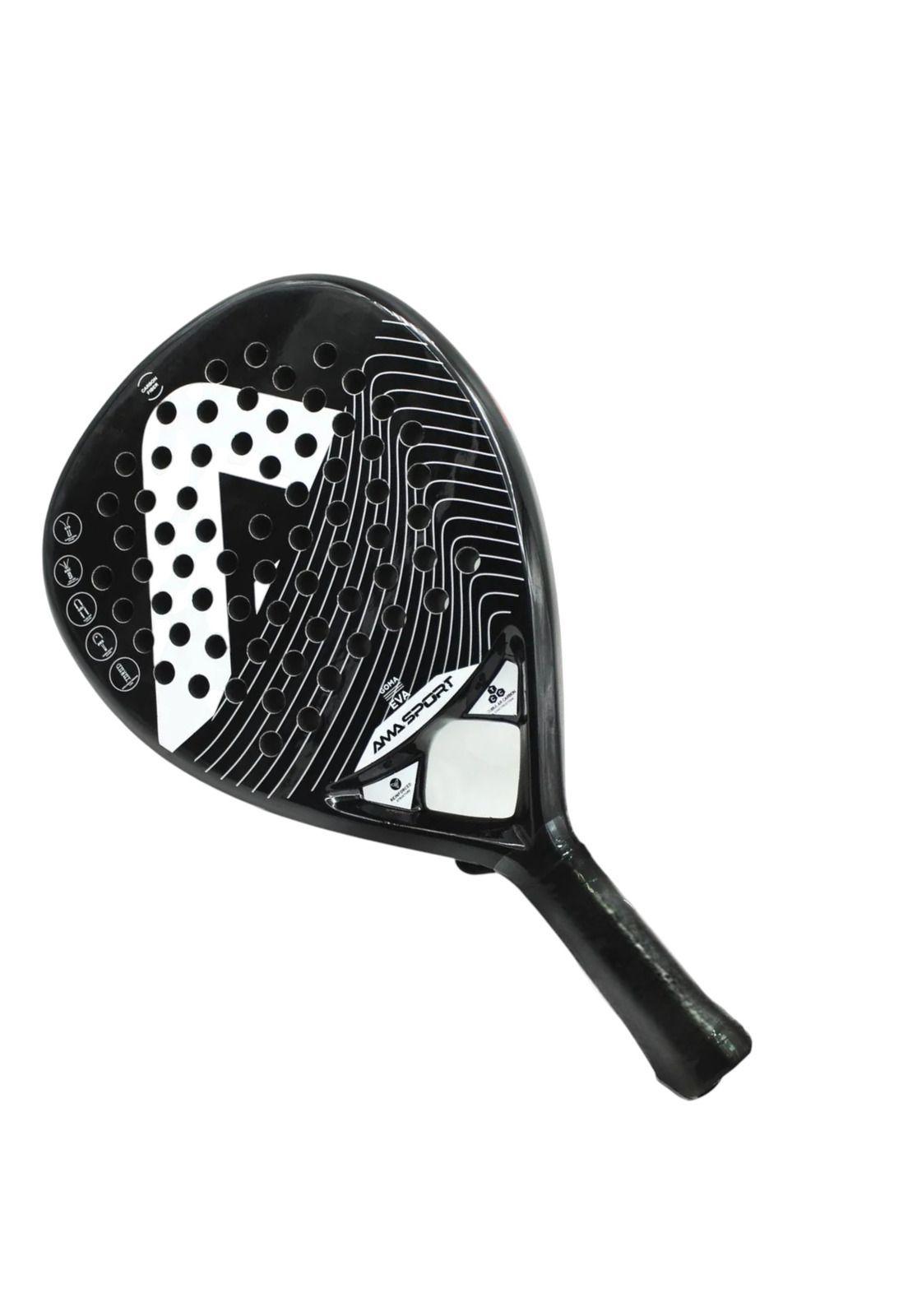 Pala de Padel Ama Sport Fibra de Carbono Reforzada 12K EVA-2