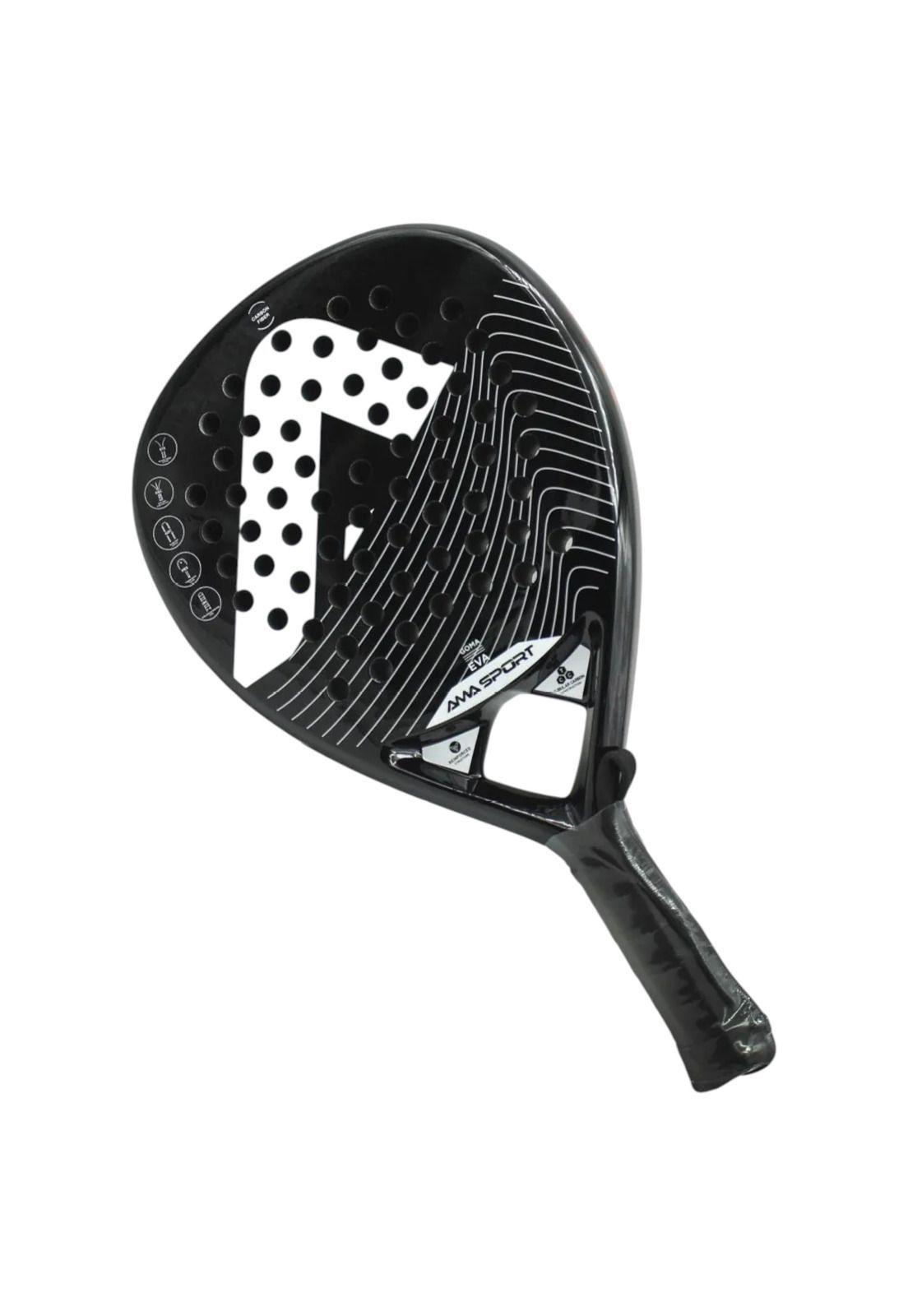 Pala de Padel Ama Sport Fibra de Carbono Reforzada 12K EVA-3