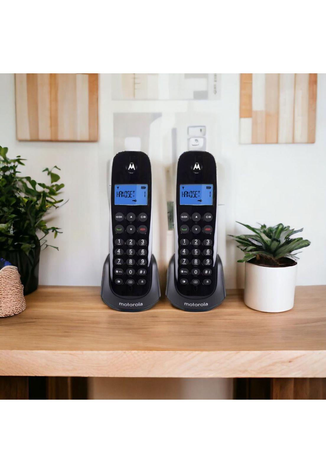 Pack de 2 Teléfonos Inalámbricos Motorola M700-2 Dual HD-1