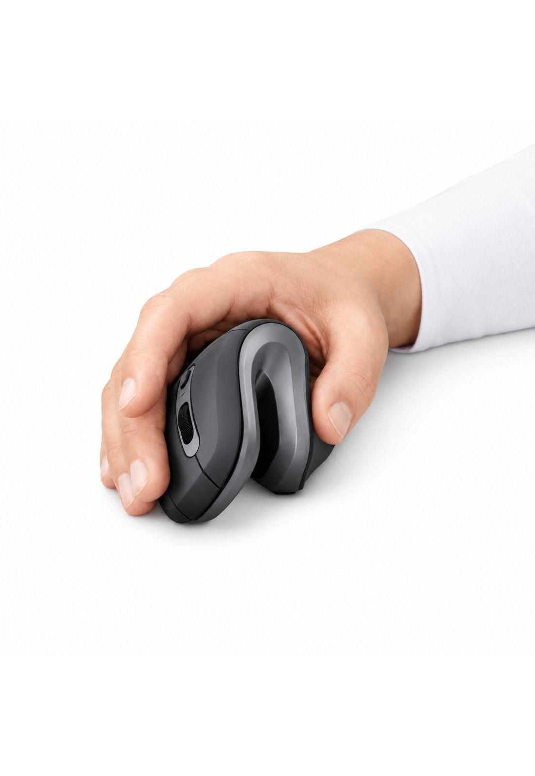 Mouse Vertical Inalámbrico Ergonómico Trust Verro Black 2G-3