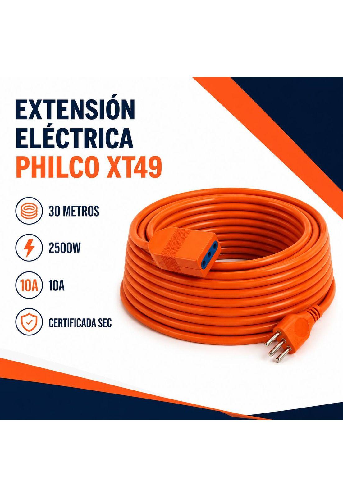 Extensión Eléctrica 30 Metros SEC XT49 / 2500W / 10A Naranjo-5