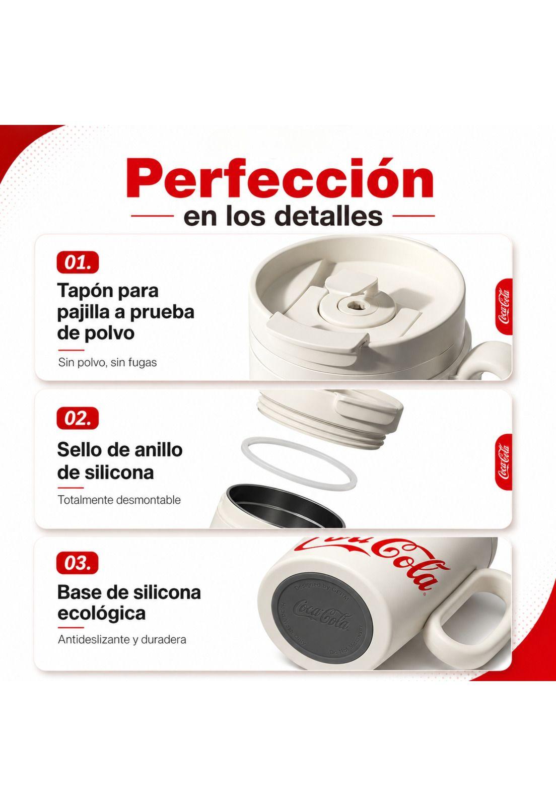 Vaso Térmico GERM Coca-Cola 1100ML RED Acero Inoxidable-6