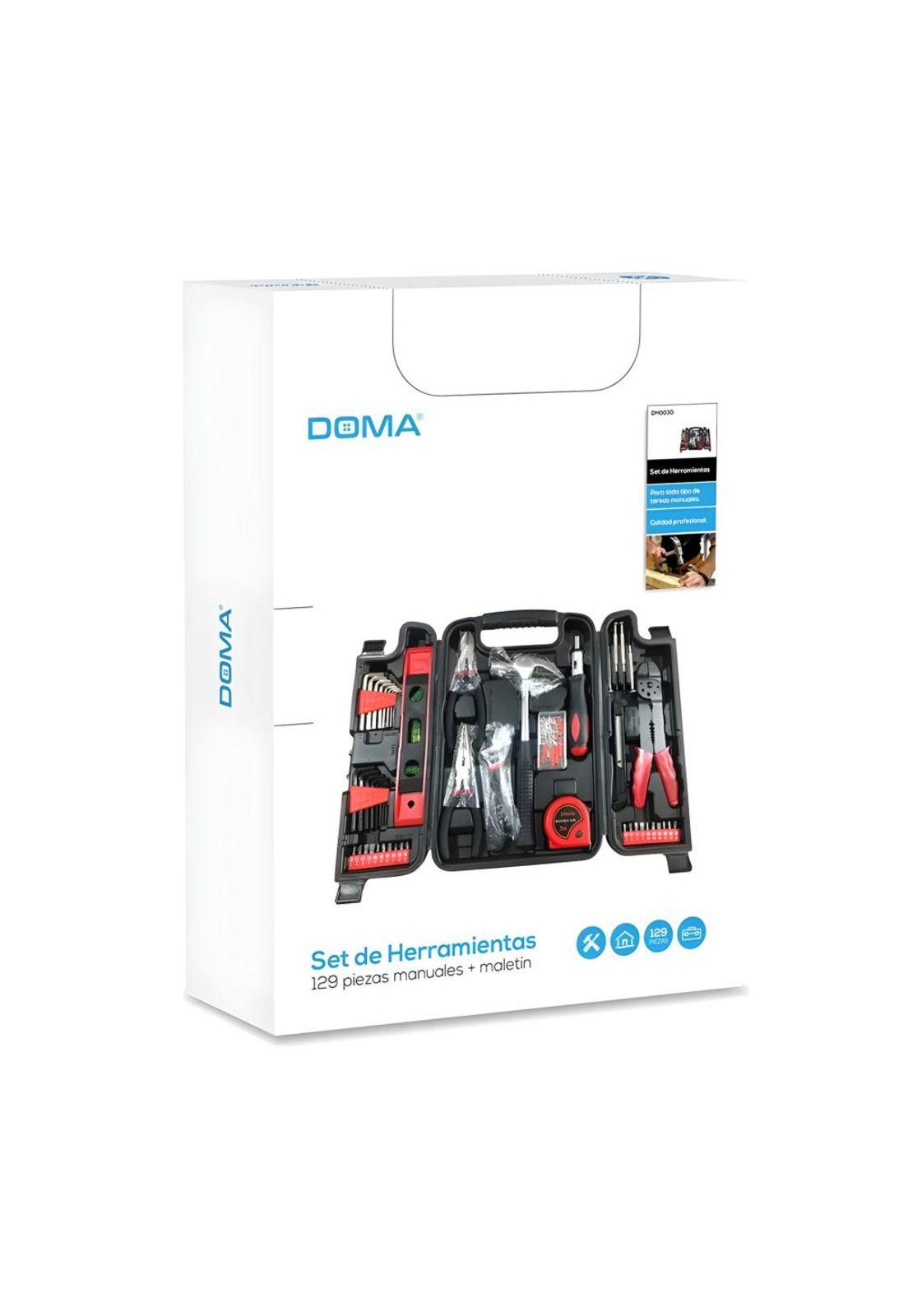 Kit de Herramientas 129 Piezas Multiusos con Maletín DM-0030-3
