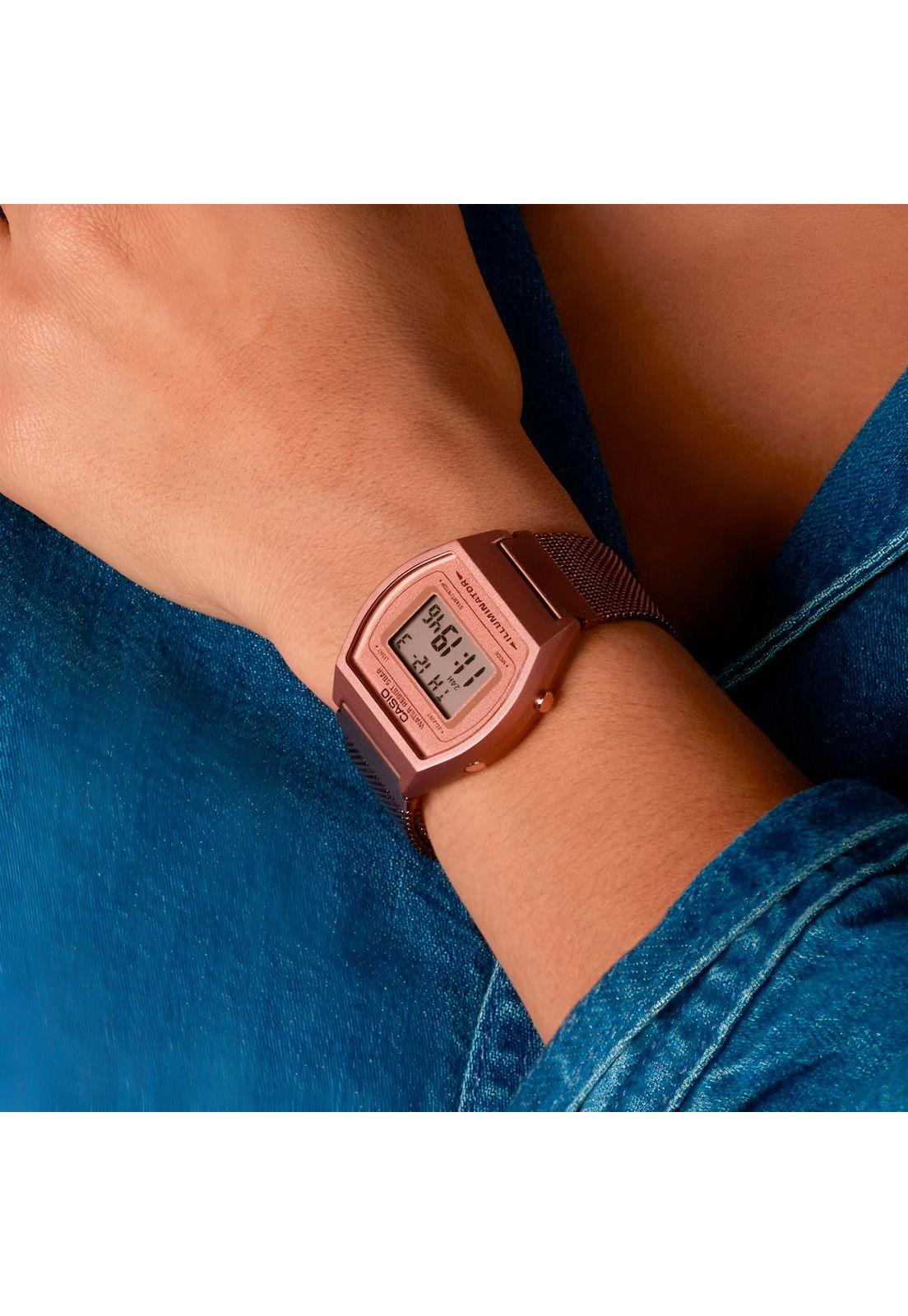 Reloj Digital Casio Oro Rosa Mujer B640WMR-5ADF-4