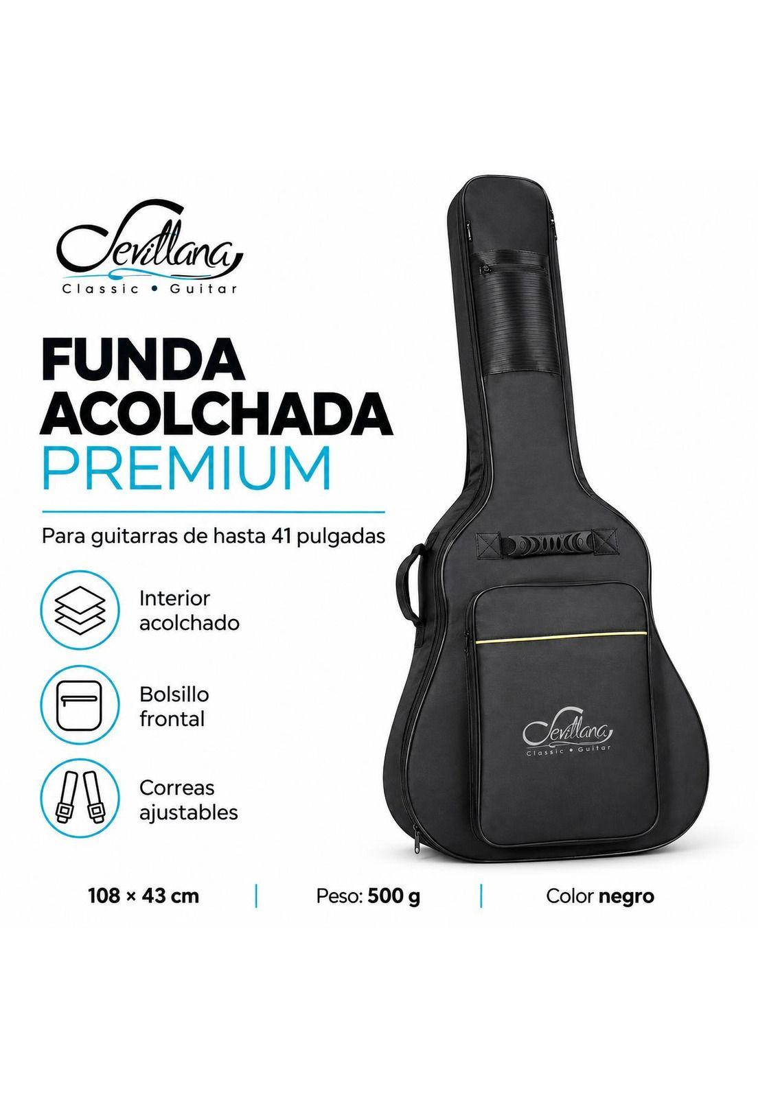Funda de Guitarra 41" Acolchado Premium hasta 41" Max-6