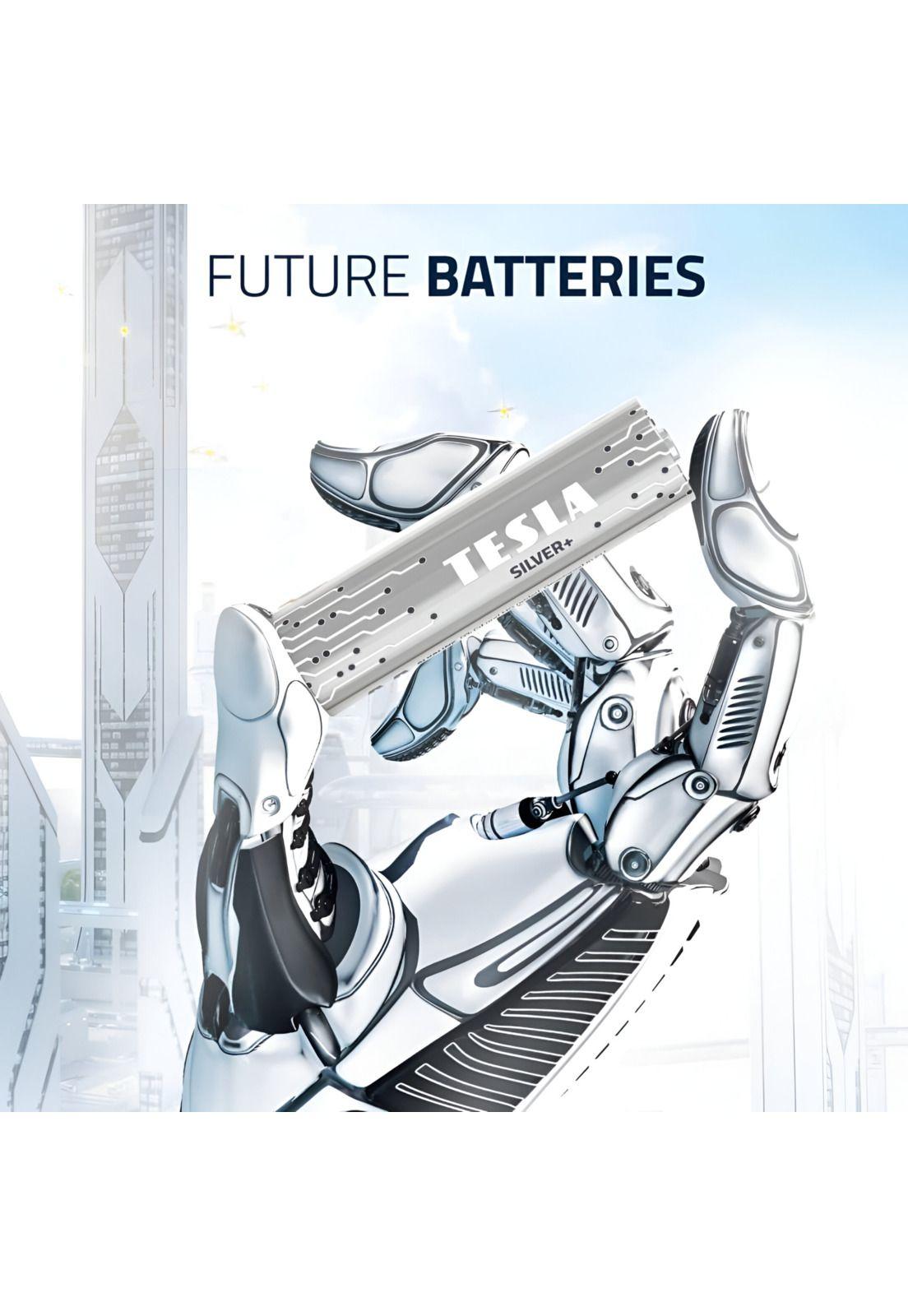 Pack 12 Pilas AA Tesla Silver+ Alkaline Plus Extra Energy-2