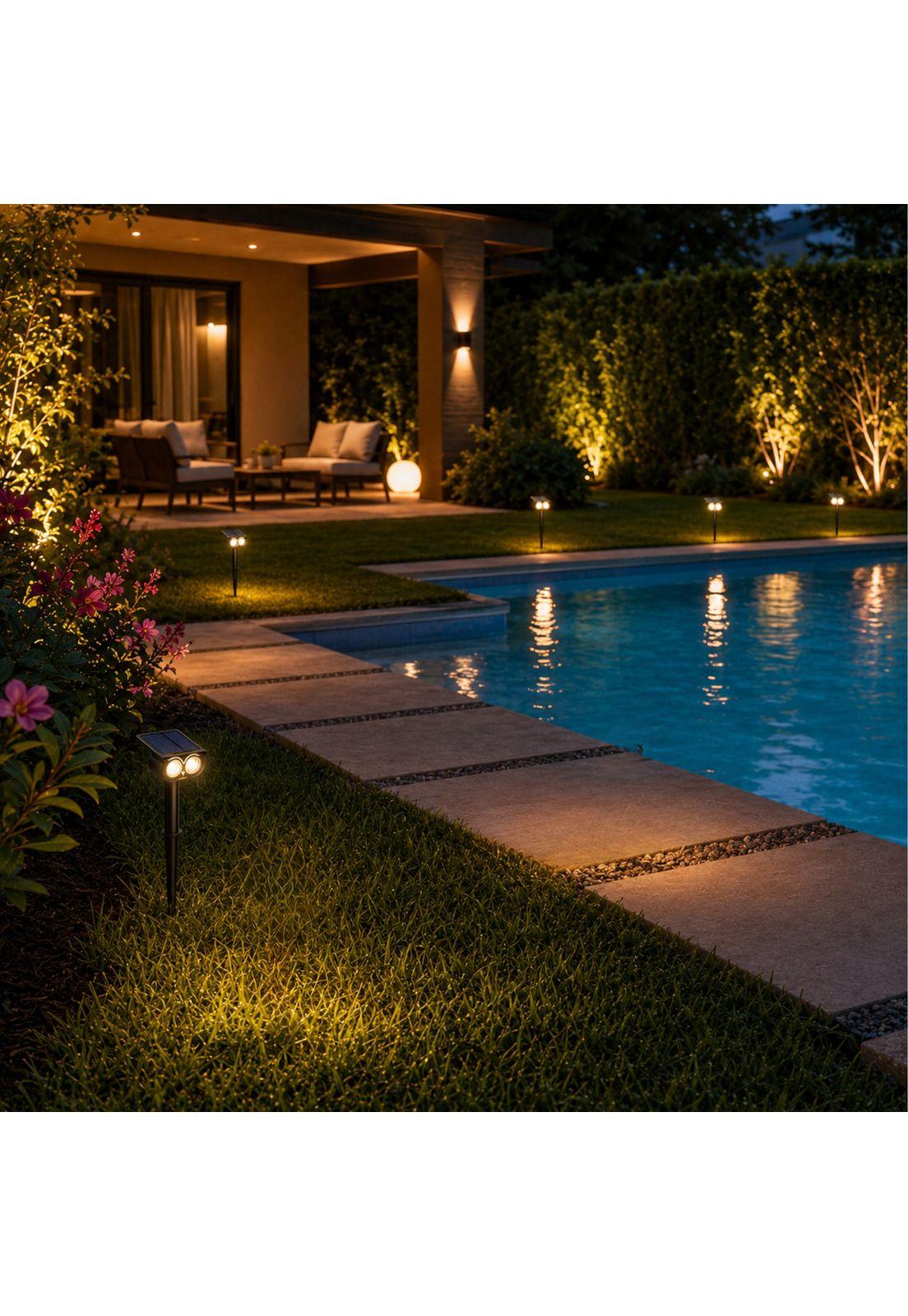 Luminaria Solar con Estaca para Jardín & Patio IP65 3K /12Hr-6