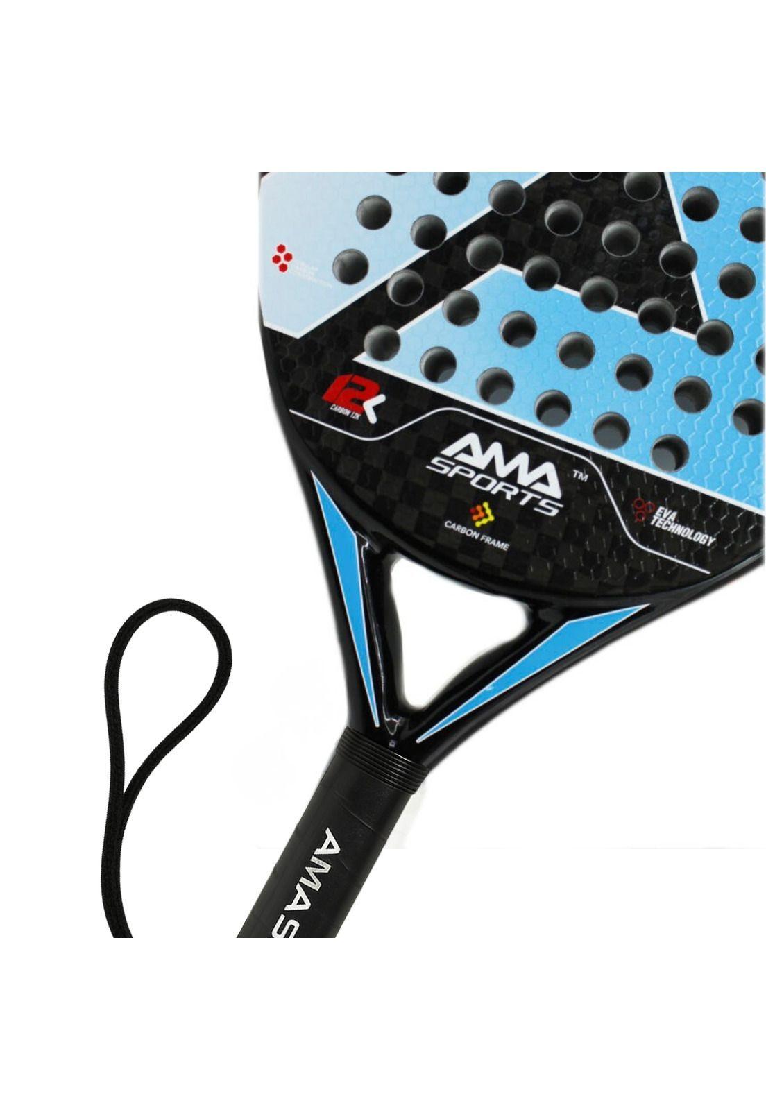 Pala de Padel de Fibra de Carbono  Amasport 12K Omeglas-2