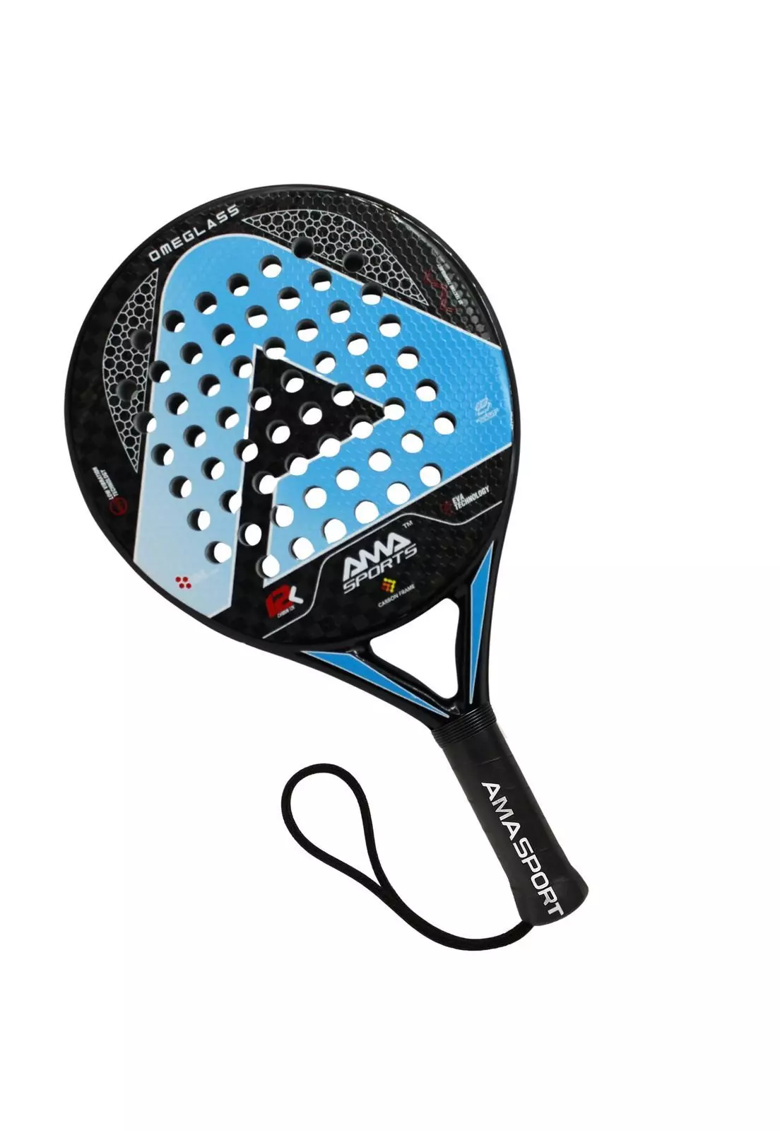 Pala de Padel de Fibra de Carbono  Amasport 12K Omeglas-3