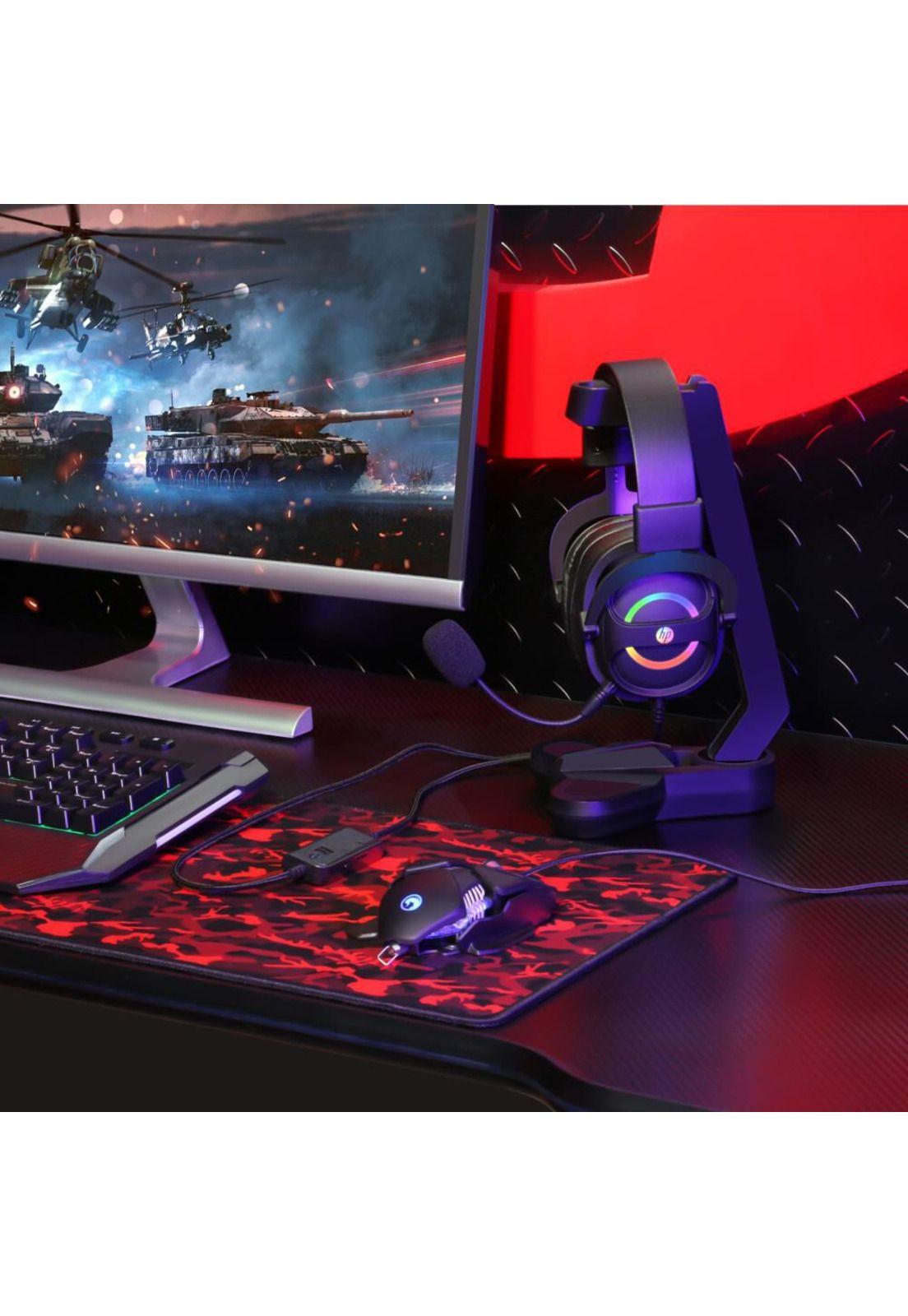 Audífonos Gamer USB HP DHE-8006 Audio 7.1 + Iluminación RGB-5