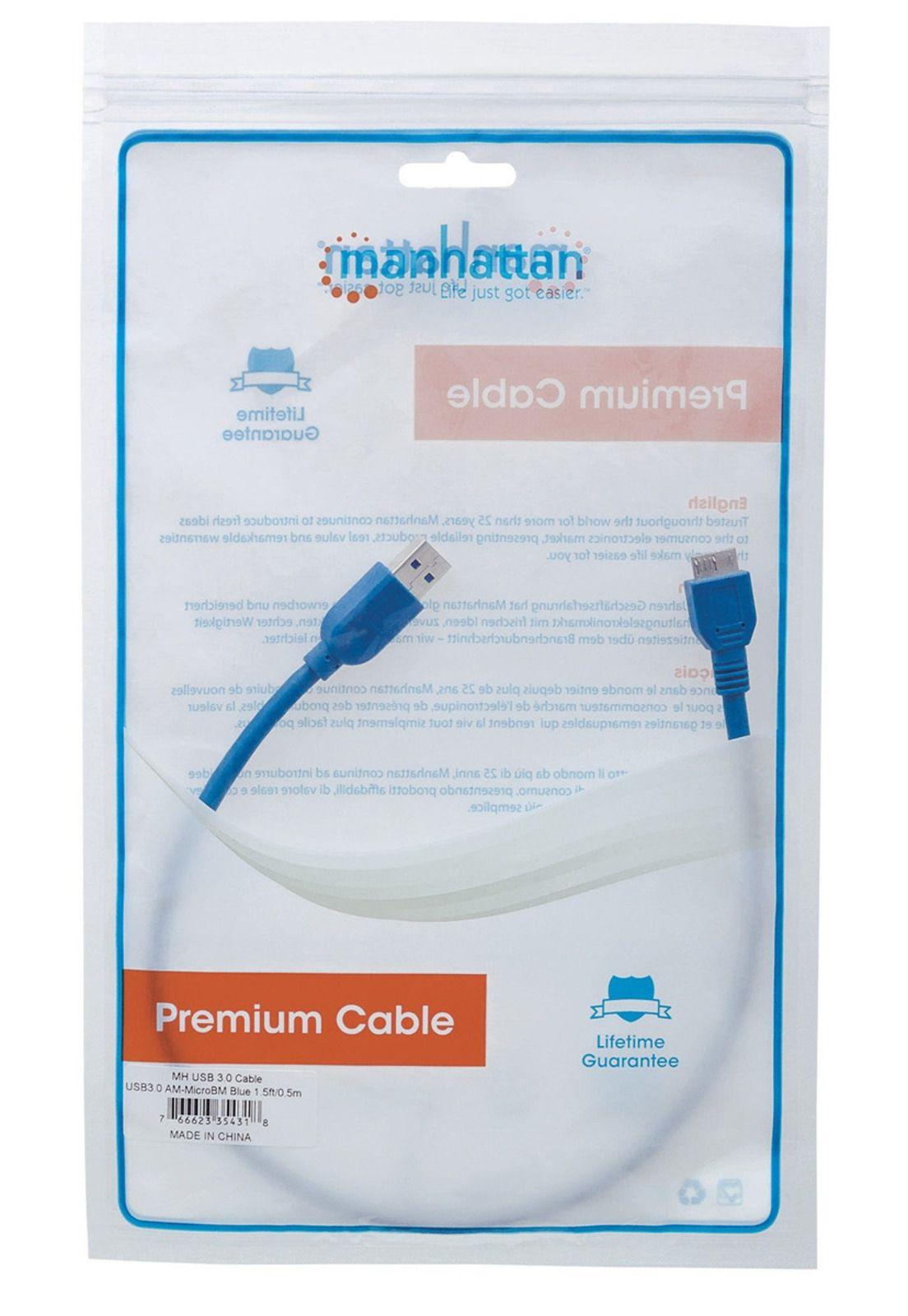 Cable De Datos USB 3.0 Manhattan 354318 High Speed-4