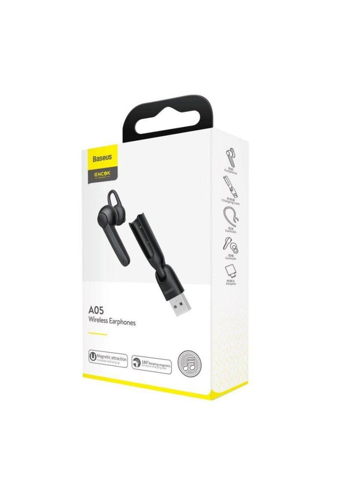 Manos Libre Profesional Baseus Bluetooth 5.0 Encok A05 Black-2