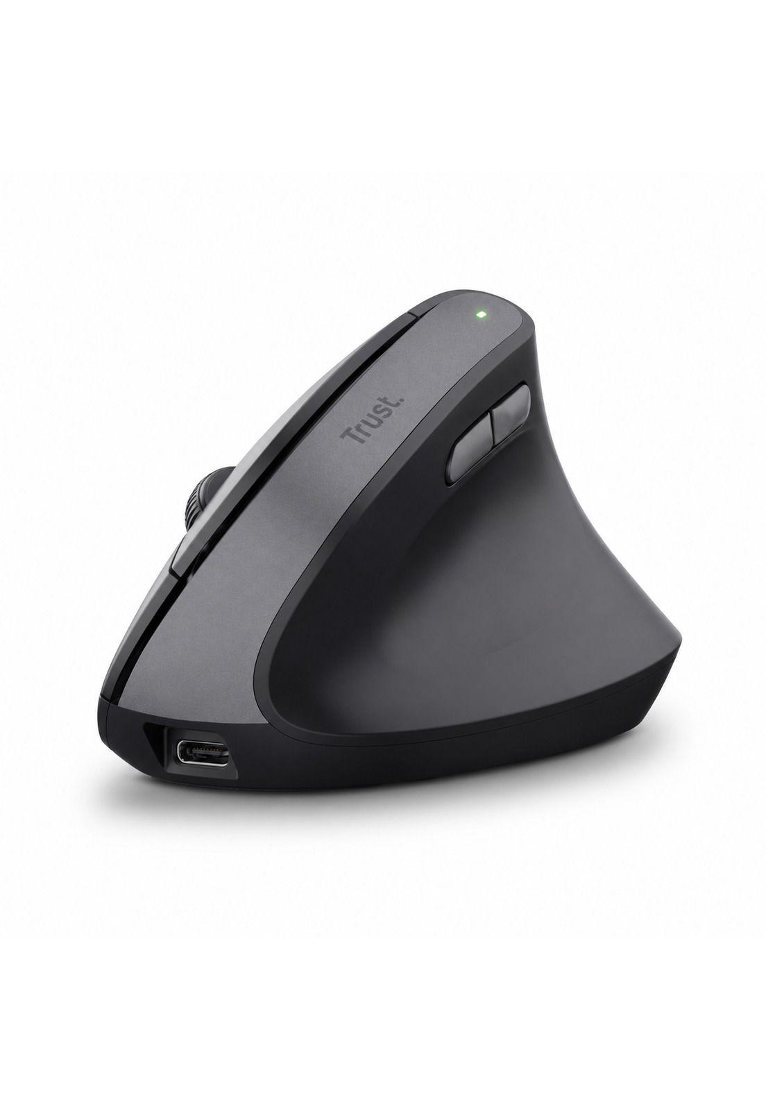 Mouse Vertical Inalámbrico Trust Bayo II Recargable Ergonomico-3