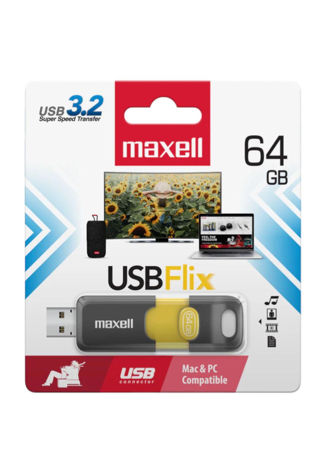 Pendrive Maxell Flix 64GB USB 3.2 High Speed-3