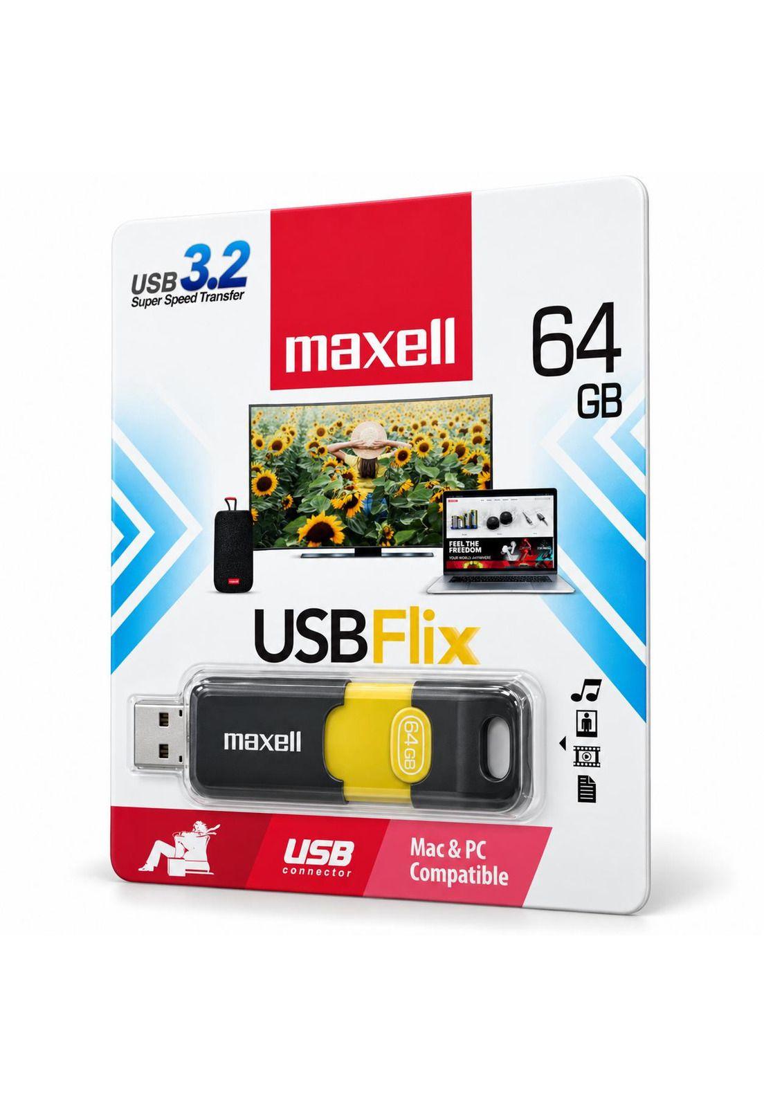 Pendrive Maxell Flix 64GB USB 3.2 High Speed-3