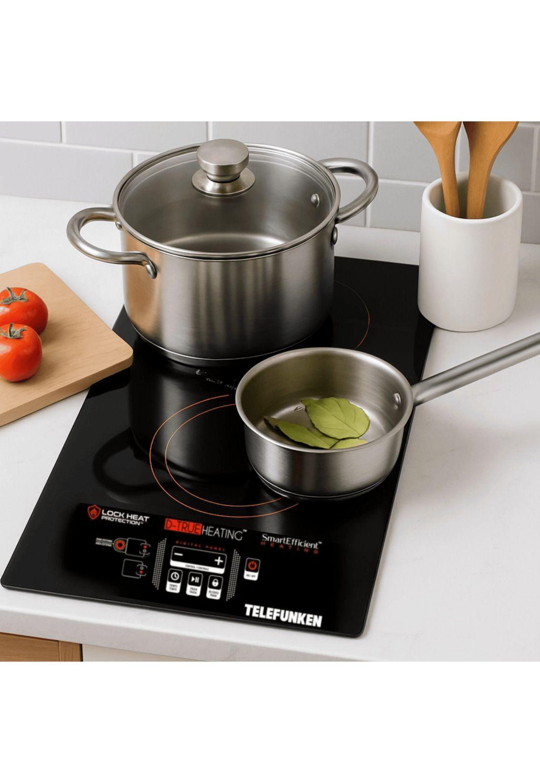 Cocina Eléctrica Encimera Dual Vitrocerámica Touch 3200W SEC-2