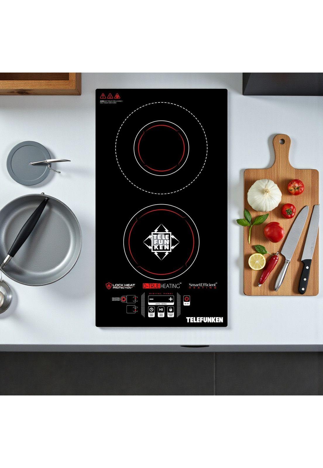 Cocina Eléctrica Encimera Dual Vitrocerámica Touch 3200W SEC-7