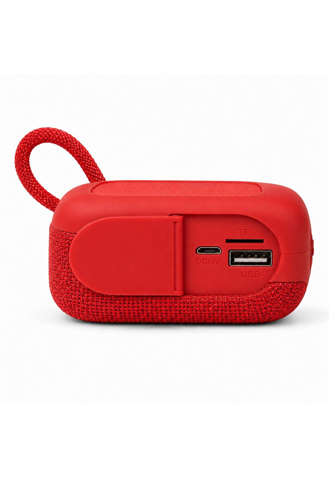 Parlante Portátil Bluetooth Sound GO 10W USB-FM-MicroSD Rojo-4