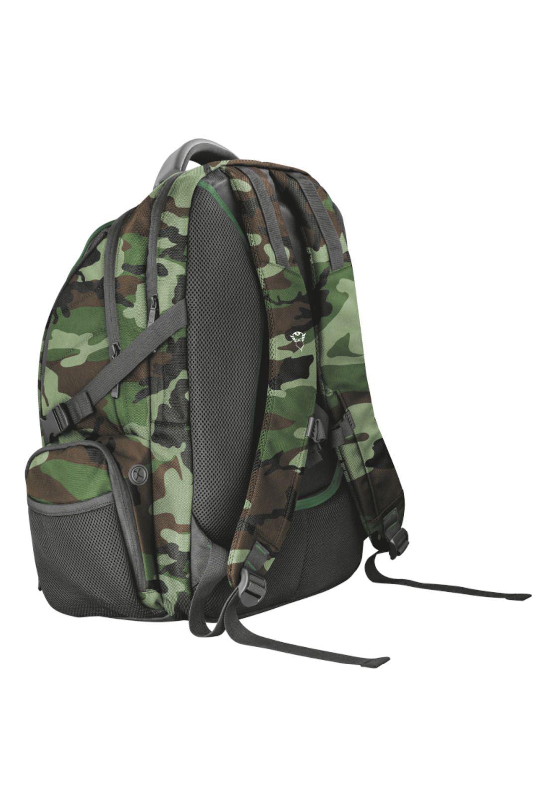 Mochila Gamer Trust Gxt 1250C Xl Kamo Military Reforzada 23868-4