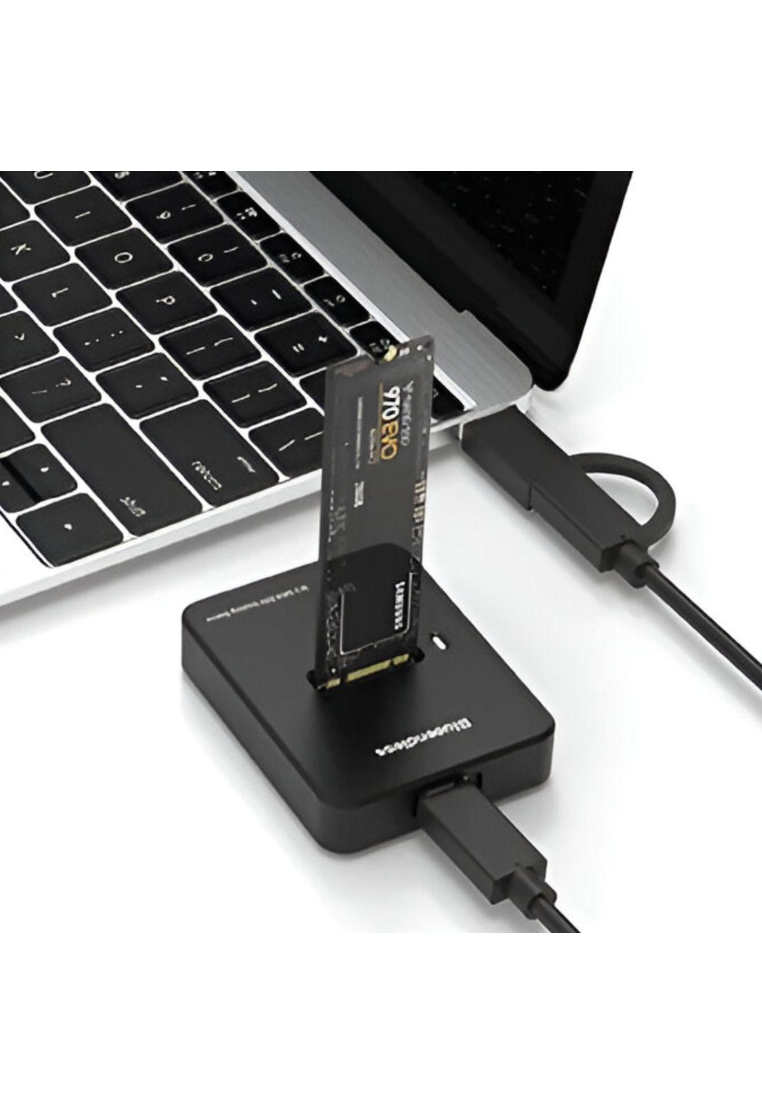 Lector de Discos SSD M.2 Dock Station USB 3.0 + USB-C DCKM2-1