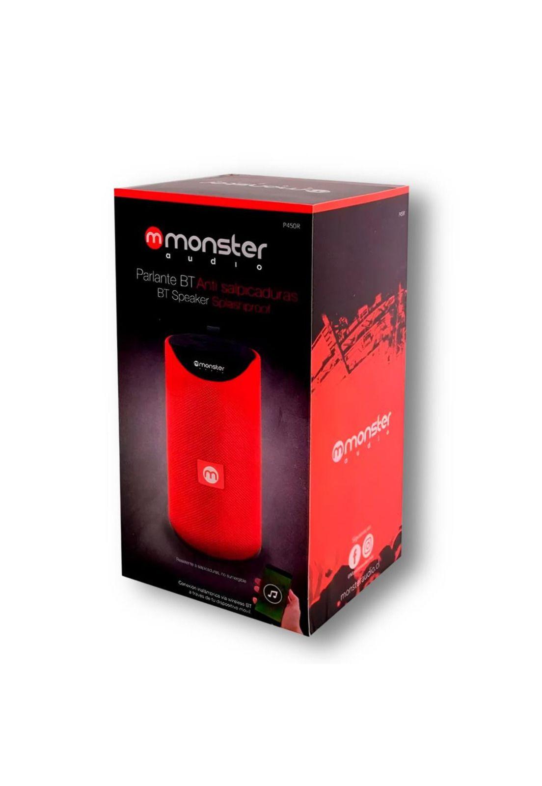 Parlante Portátil Bluetooth Waterproof Monster P450 Rojo-3