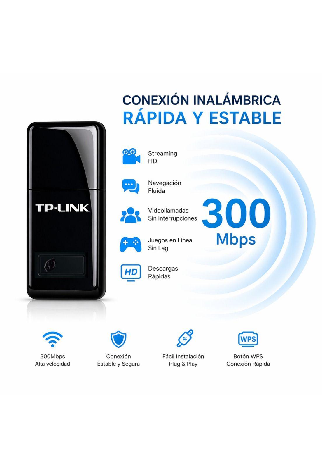 Adaptador Wifi Usb Tp-Link 300Mbps WN823N High Speed-3