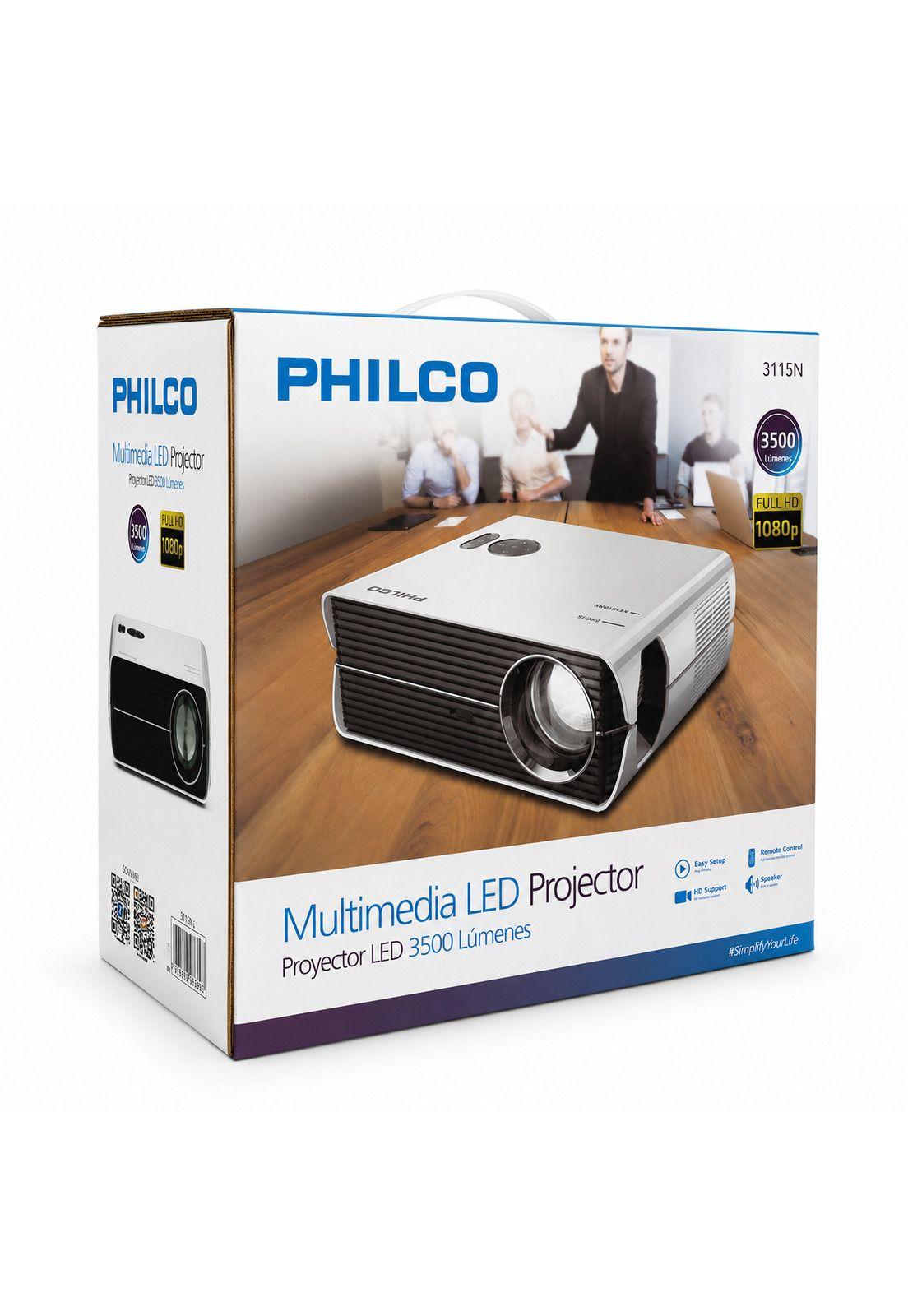 Proyector Full HD 1920*1080p 3500 Lumenes LED con HDMI / USB-9