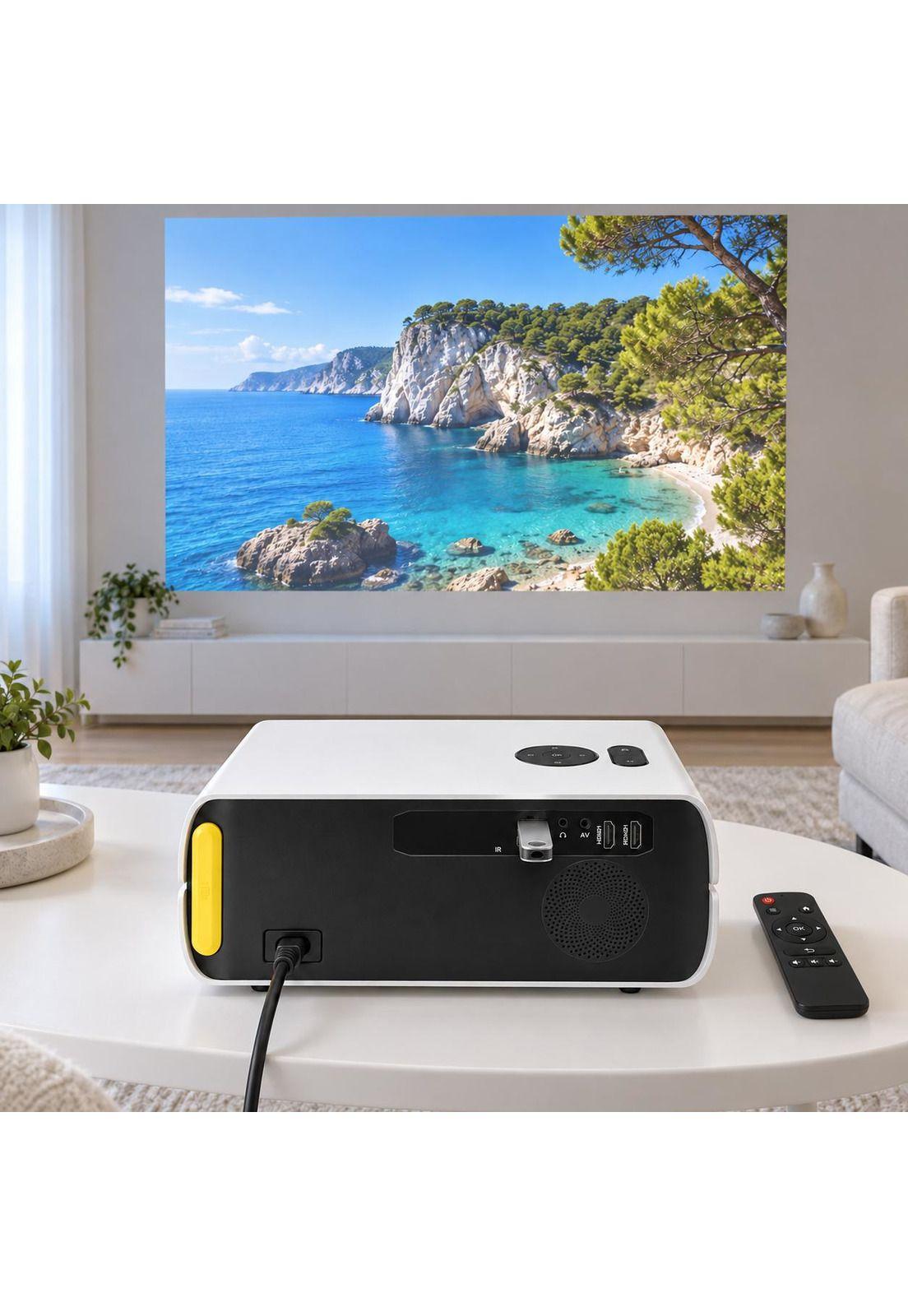 Proyector Full HD 1920*1080p 3500 Lumenes LED con HDMI / USB-6