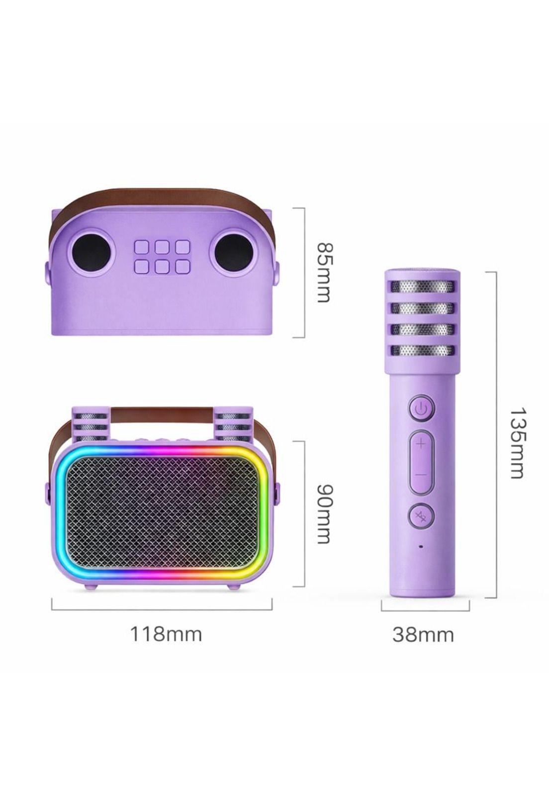 Karaoke Infantil RGB con 2 Micrófonos Inalámbricos Lila My Lil Dual Voice-5