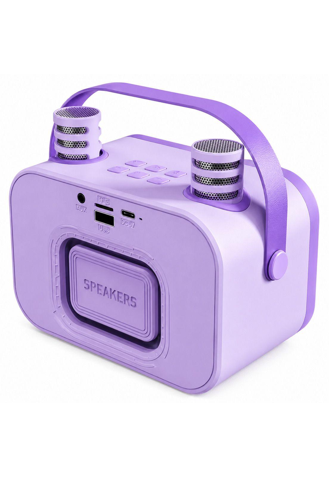 Karaoke Infantil RGB con 2 Micrófonos Inalámbricos Lila My Lil Dual Voice-2