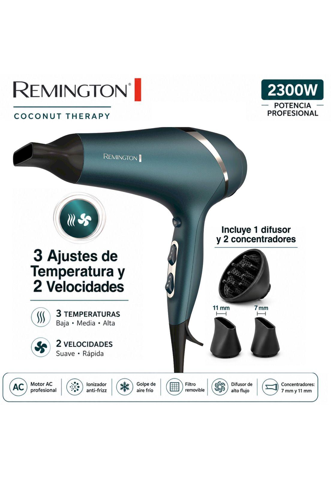 Secador Remington Coconut Therapy Ionizador Premium 2300W-5